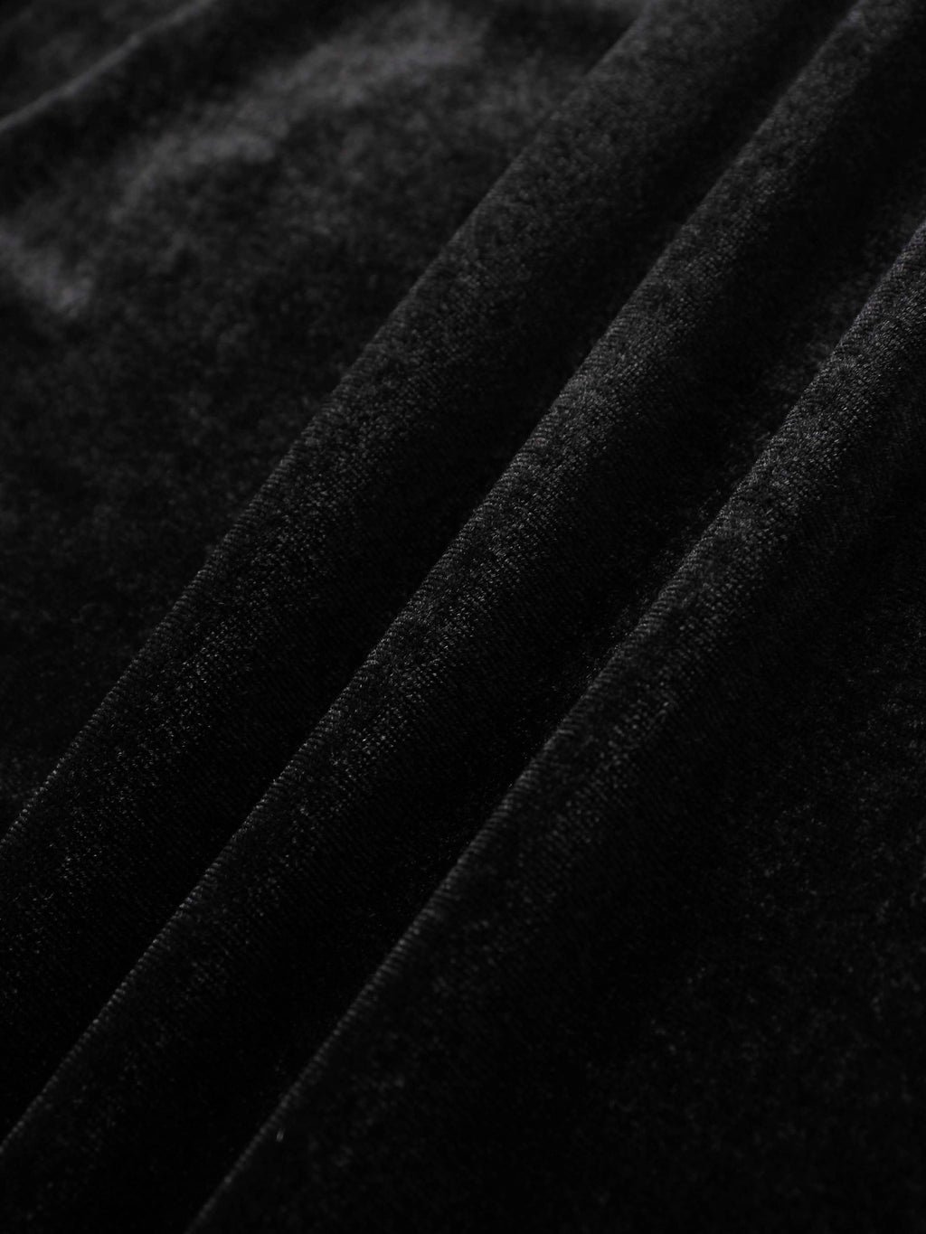 Velour Wrap Tie Maxi Dress-Black