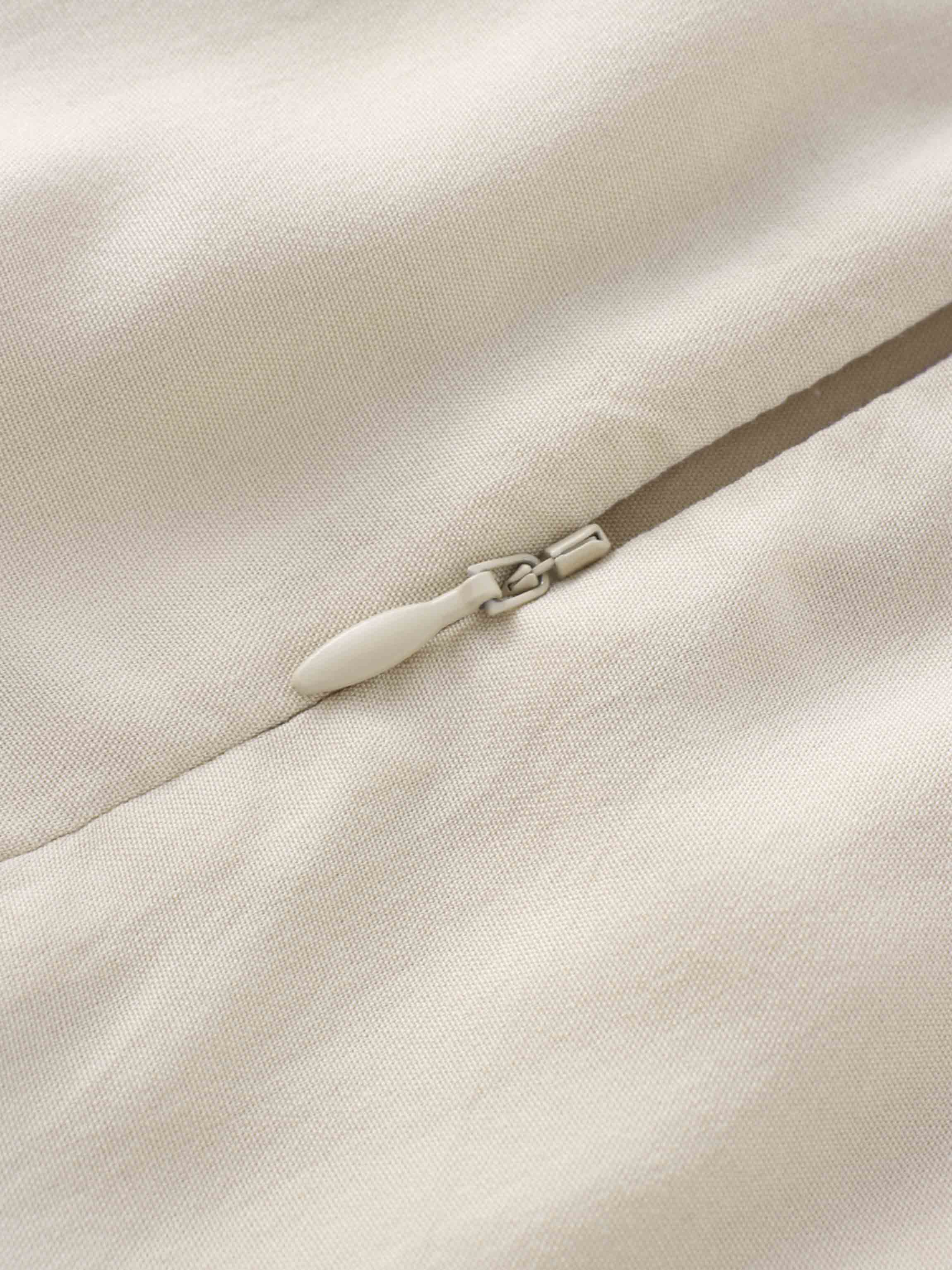 TRUMPET FLARE SKIRT-TAUPE