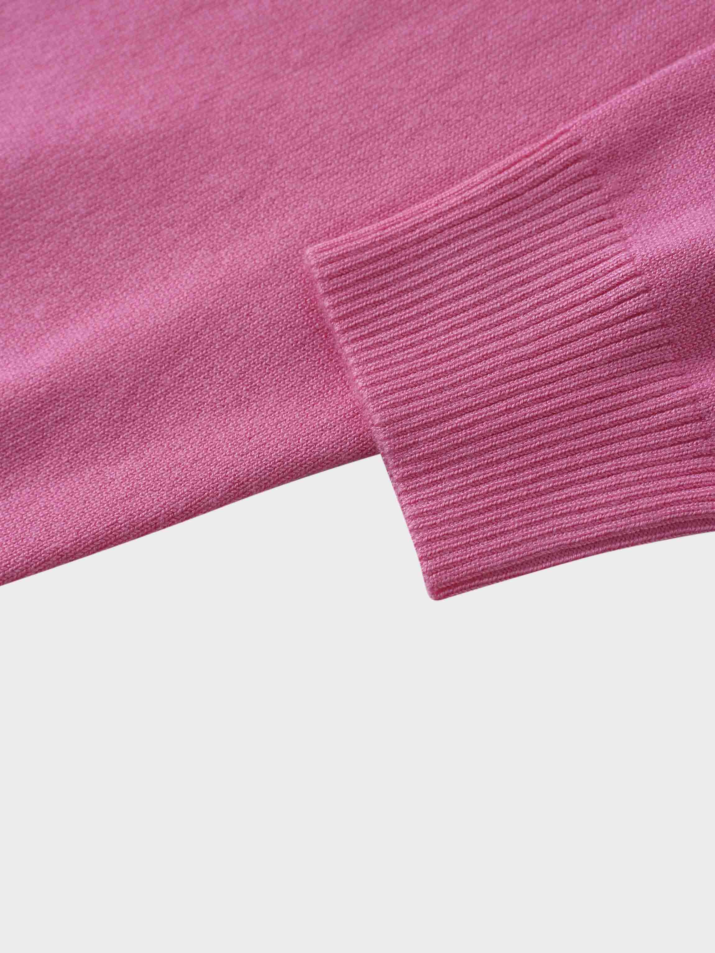 5 Bow Crop Cardigan-Pink