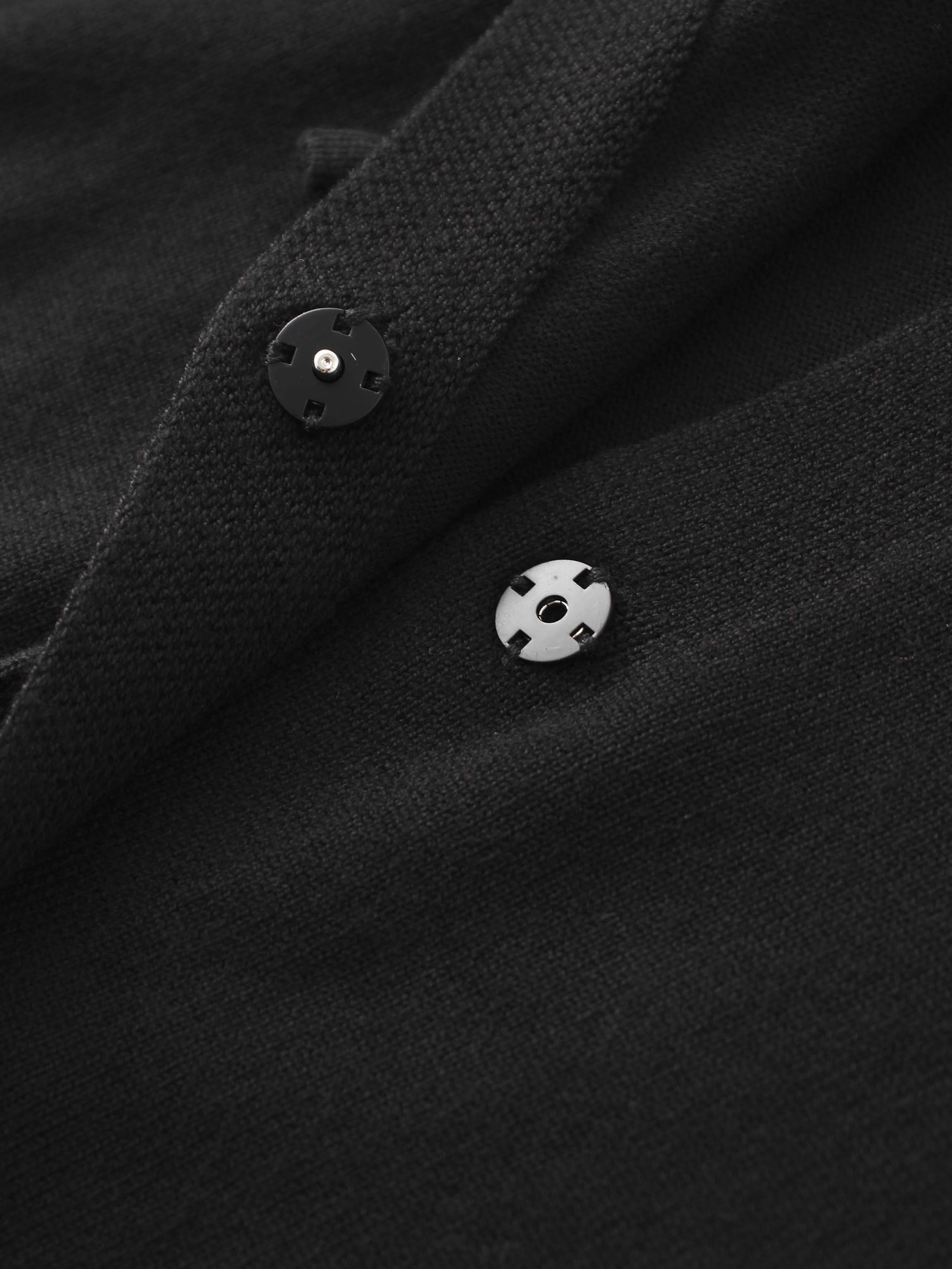 5 Bow Crop Cardigan-Black