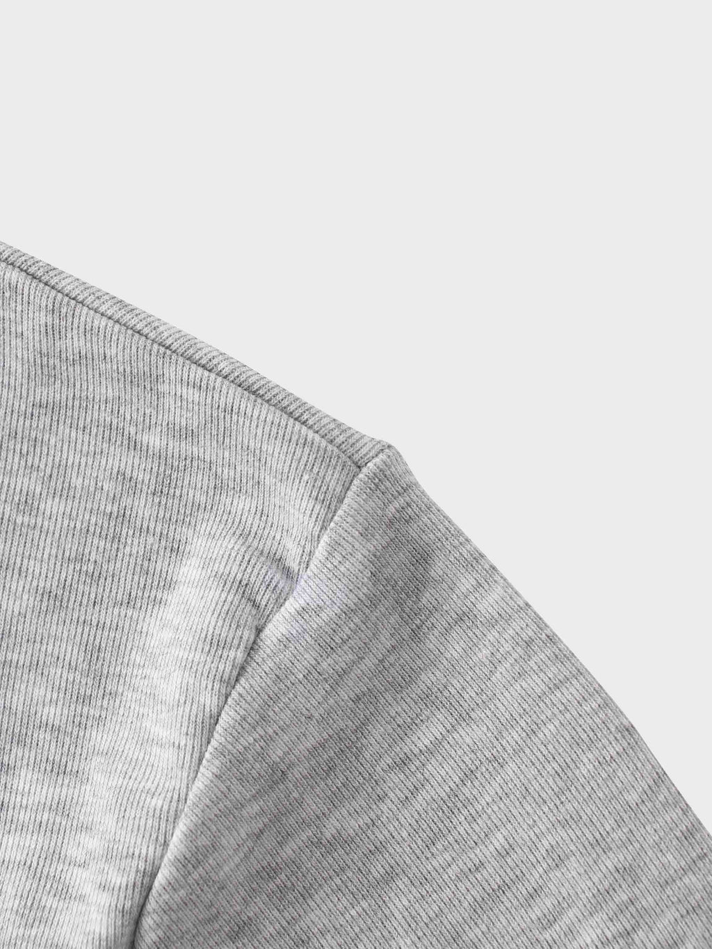 Basic High V Tee Long Sleeve-Dark Heathered Grey