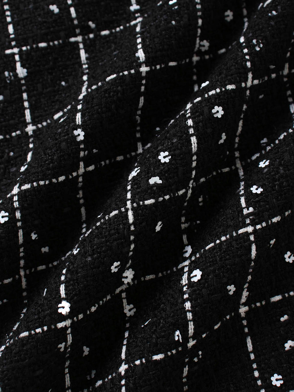 Short Pocket Skirt-Black/White