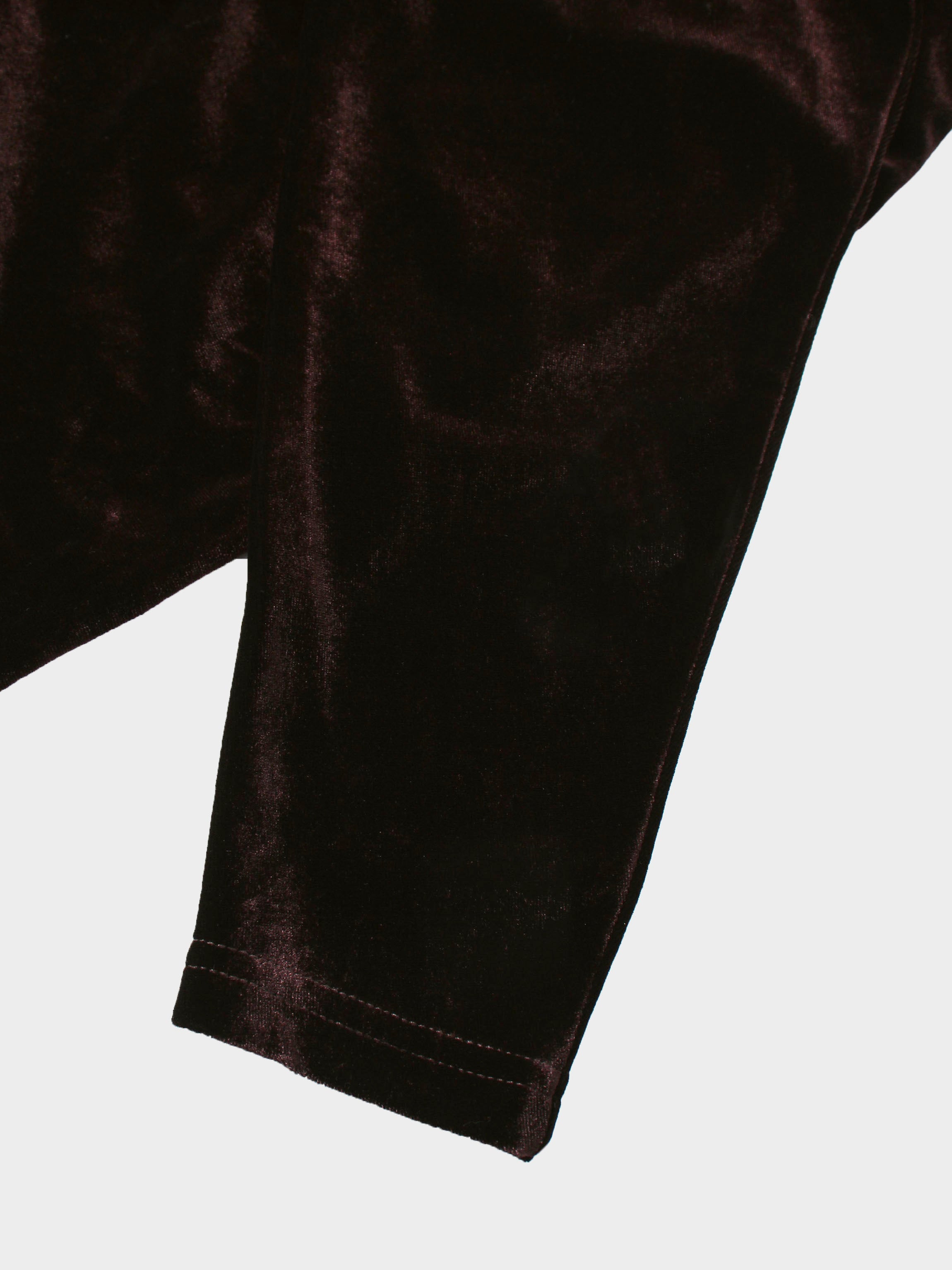 Velour Wrap Tie Maxi Dress-Brown