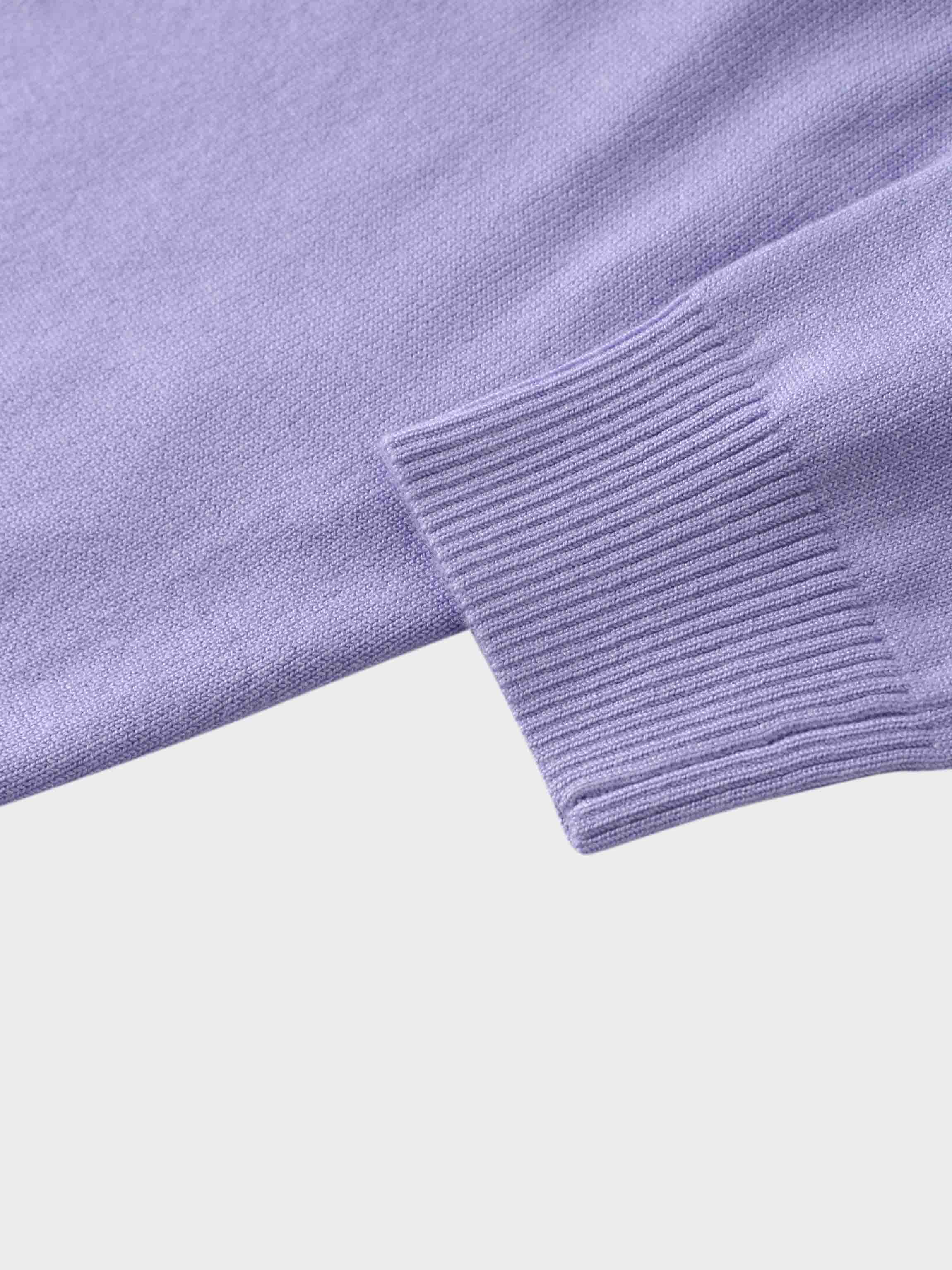 5 Bow Crop Cardigan-Lavender