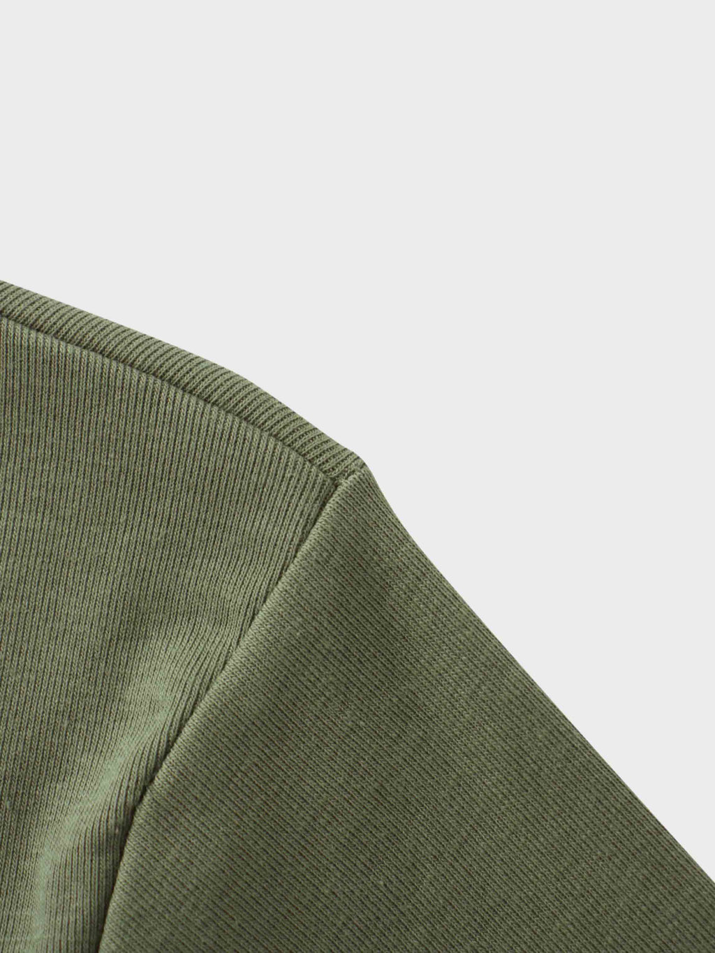 Basic High V Tee Long Sleeve-Army Green
