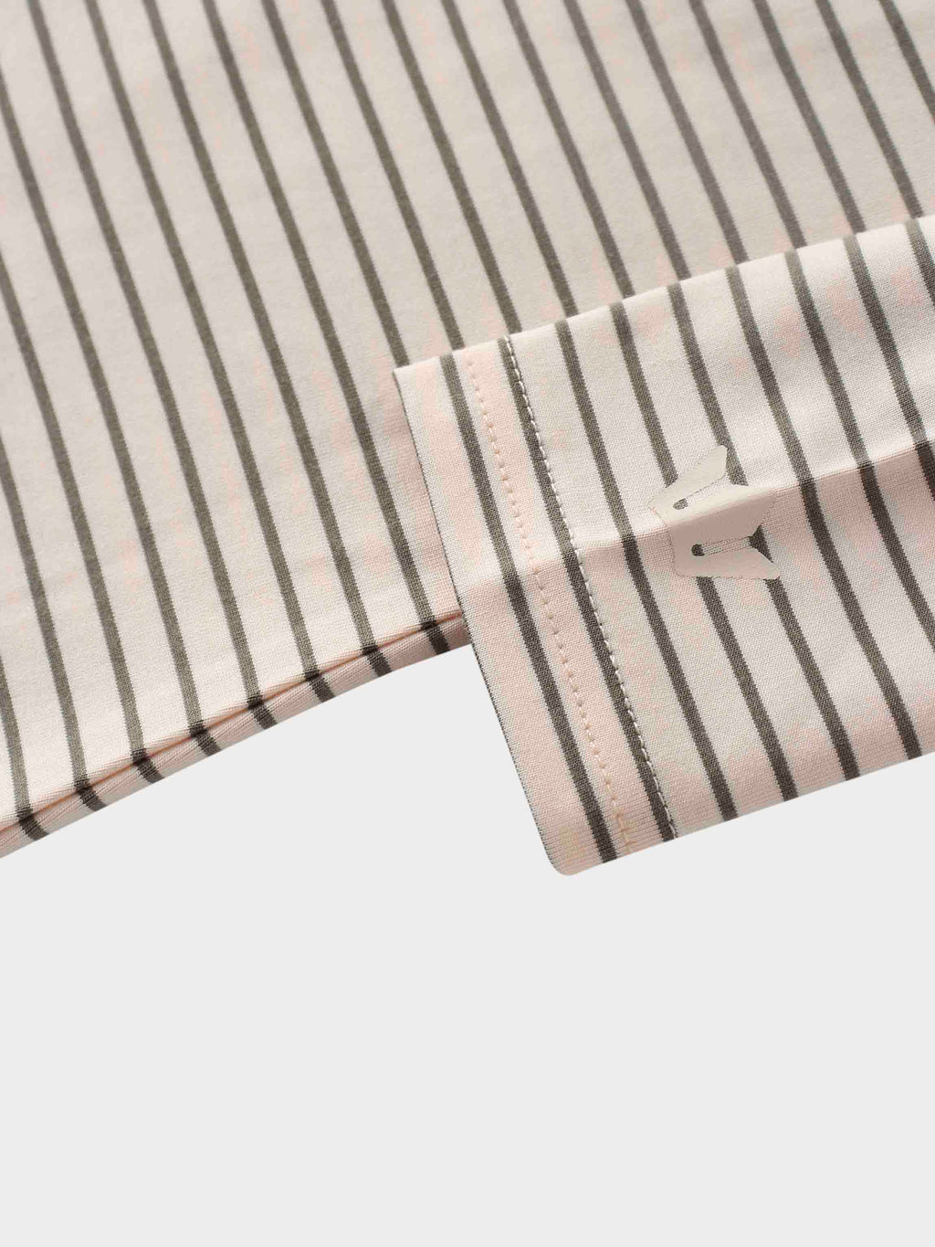 Flat Striped High V Long Sleeve-Pink/Green