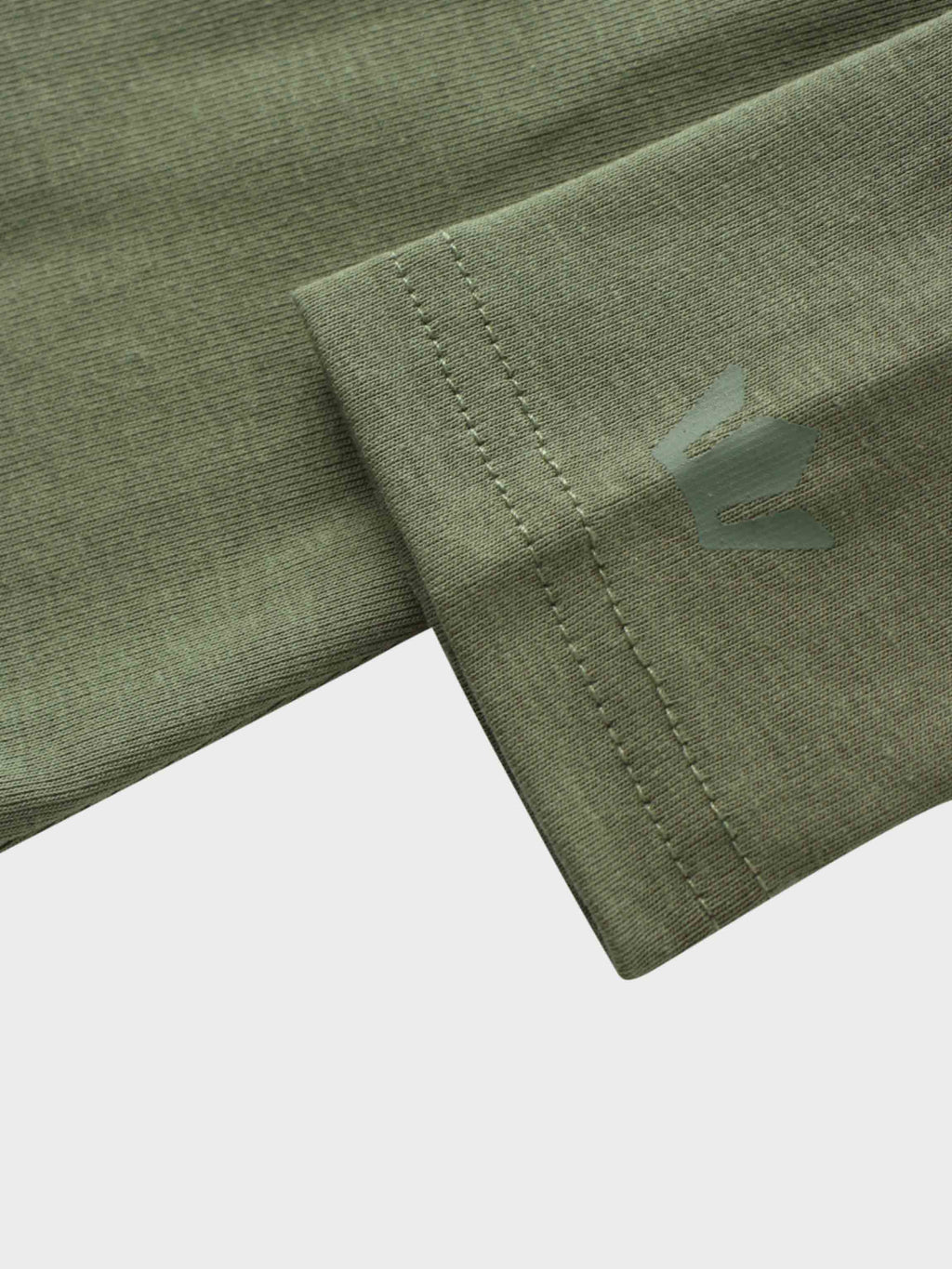 Basic High V Tee Long Sleeve-Army Green