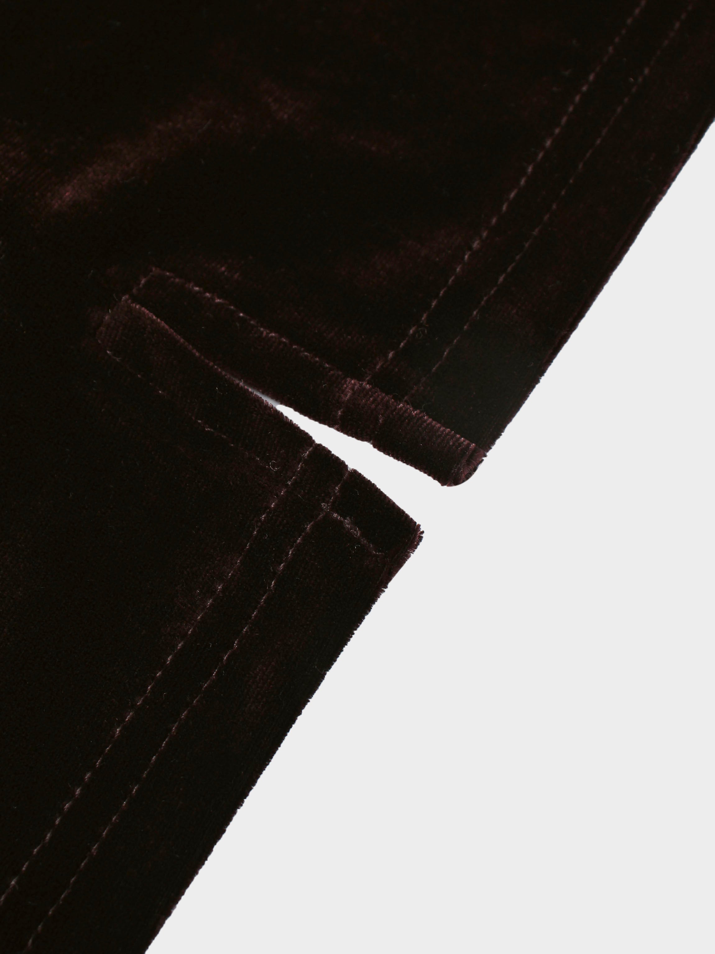 Velour Wrap Tie Maxi Dress-Brown