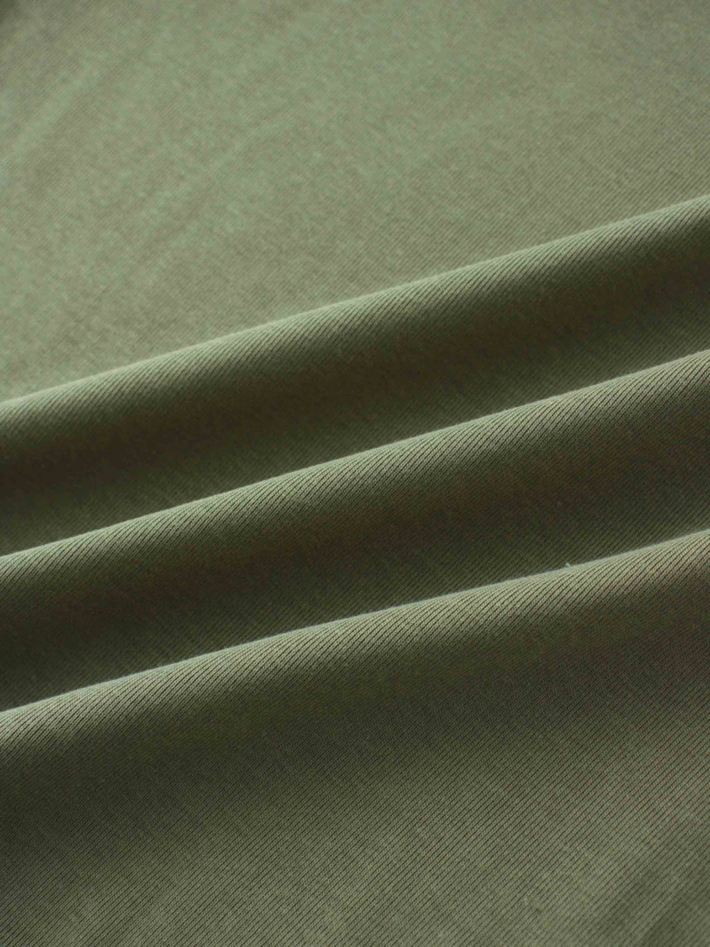 Basic High V Tee Long Sleeve-Army Green