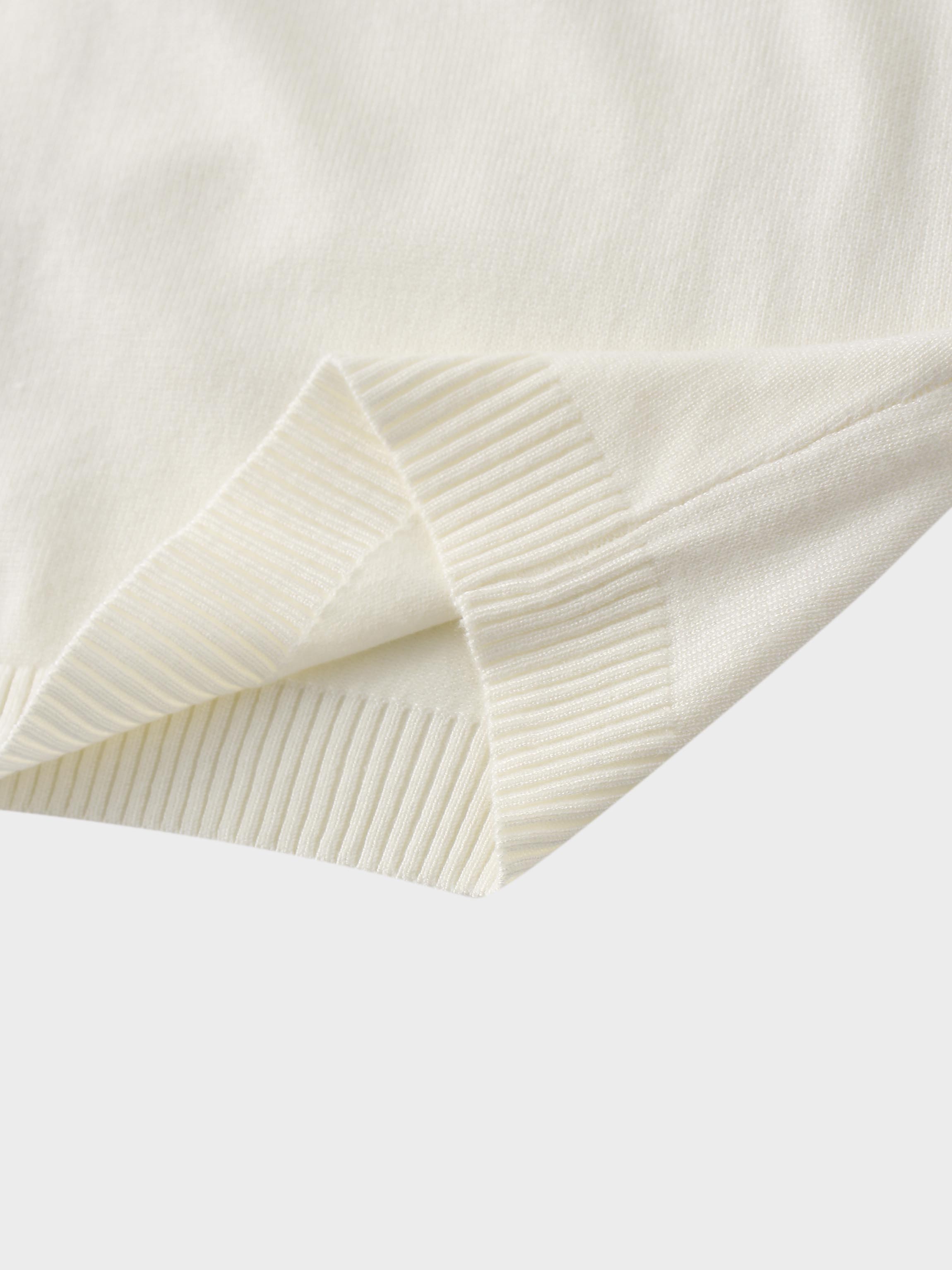 5 Bow Crop Cardigan-Ivory