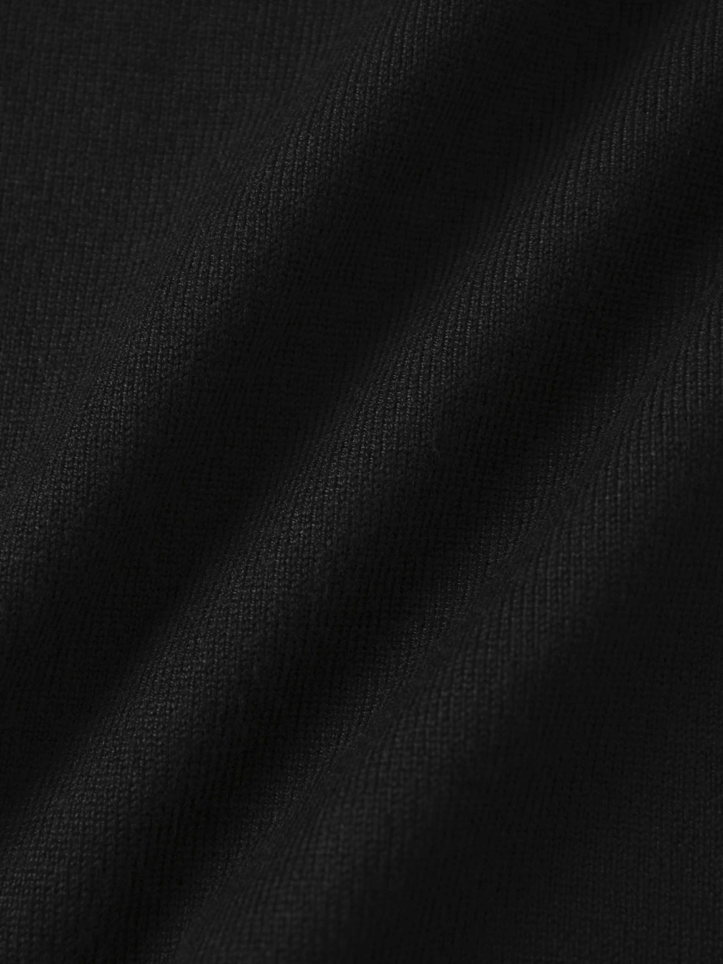 Beaded Flower Sweater-Black