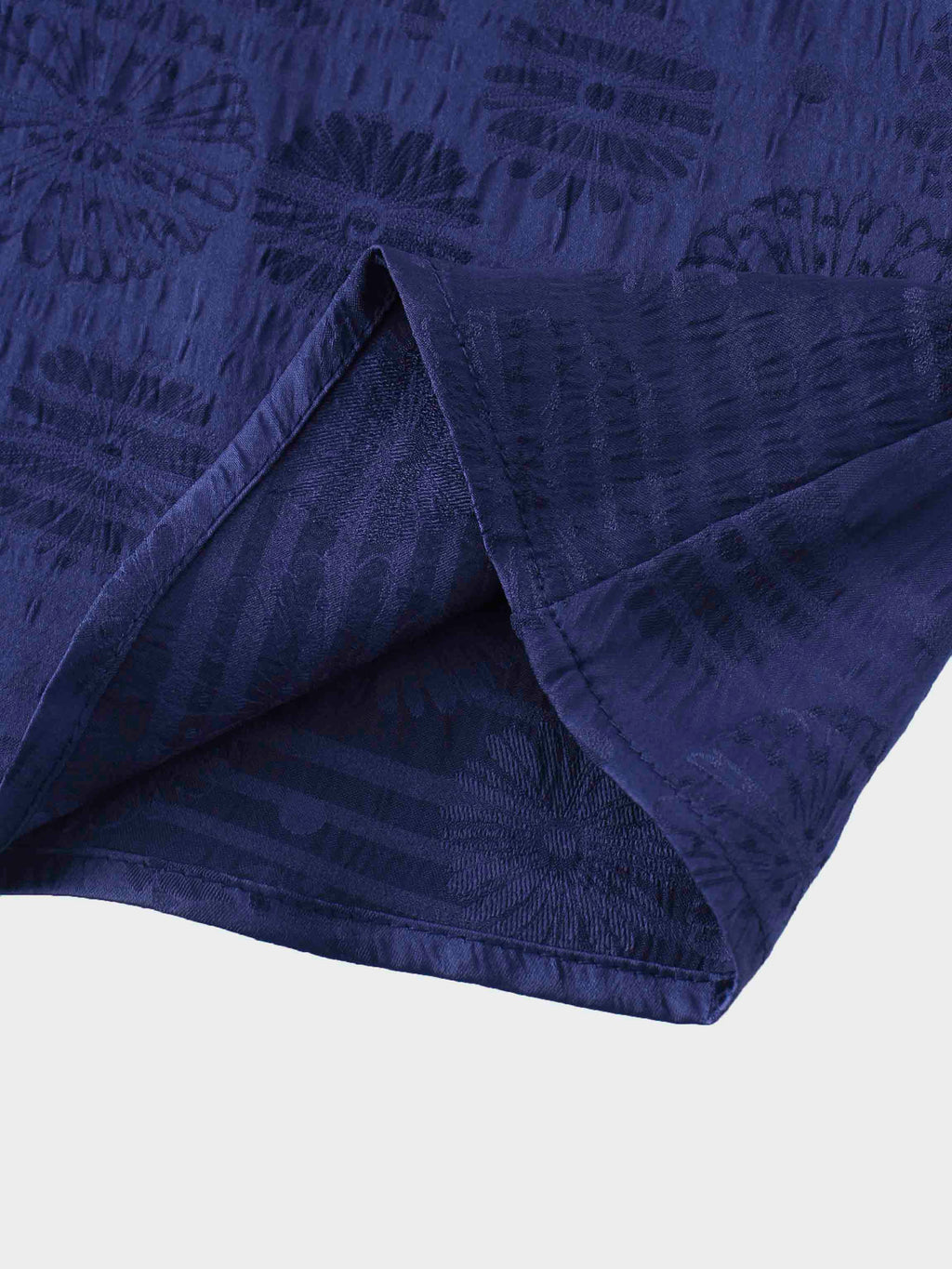 Collared A-Line Shirtdress-Navy