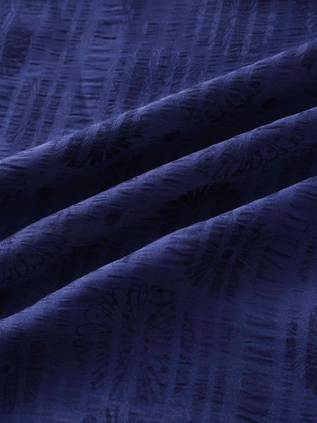 Collared A-Line Shirtdress-Navy