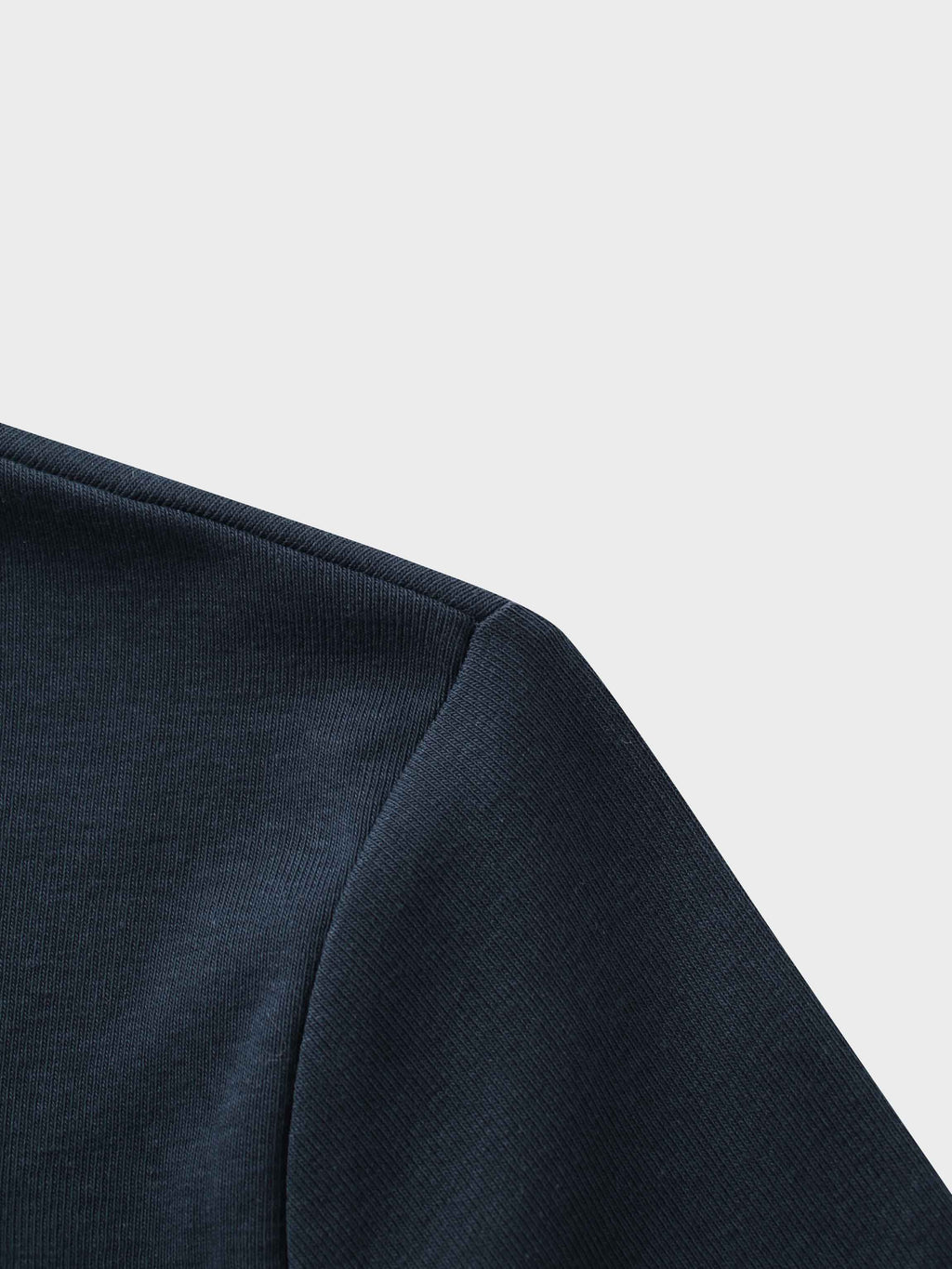 Basic High V Tee Long Sleeve-Deep Navy