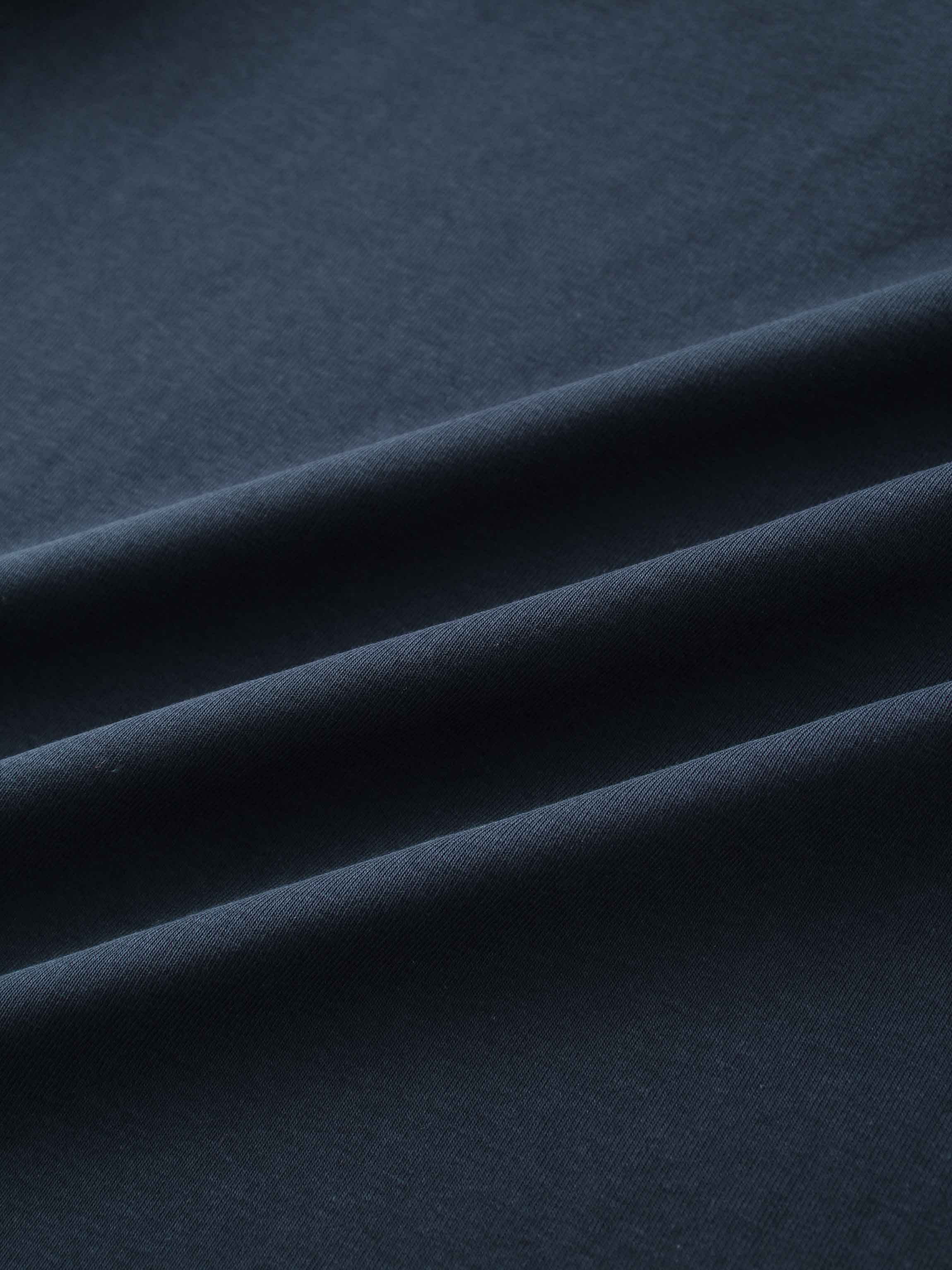 Basic High V Tee Long Sleeve-Deep Navy