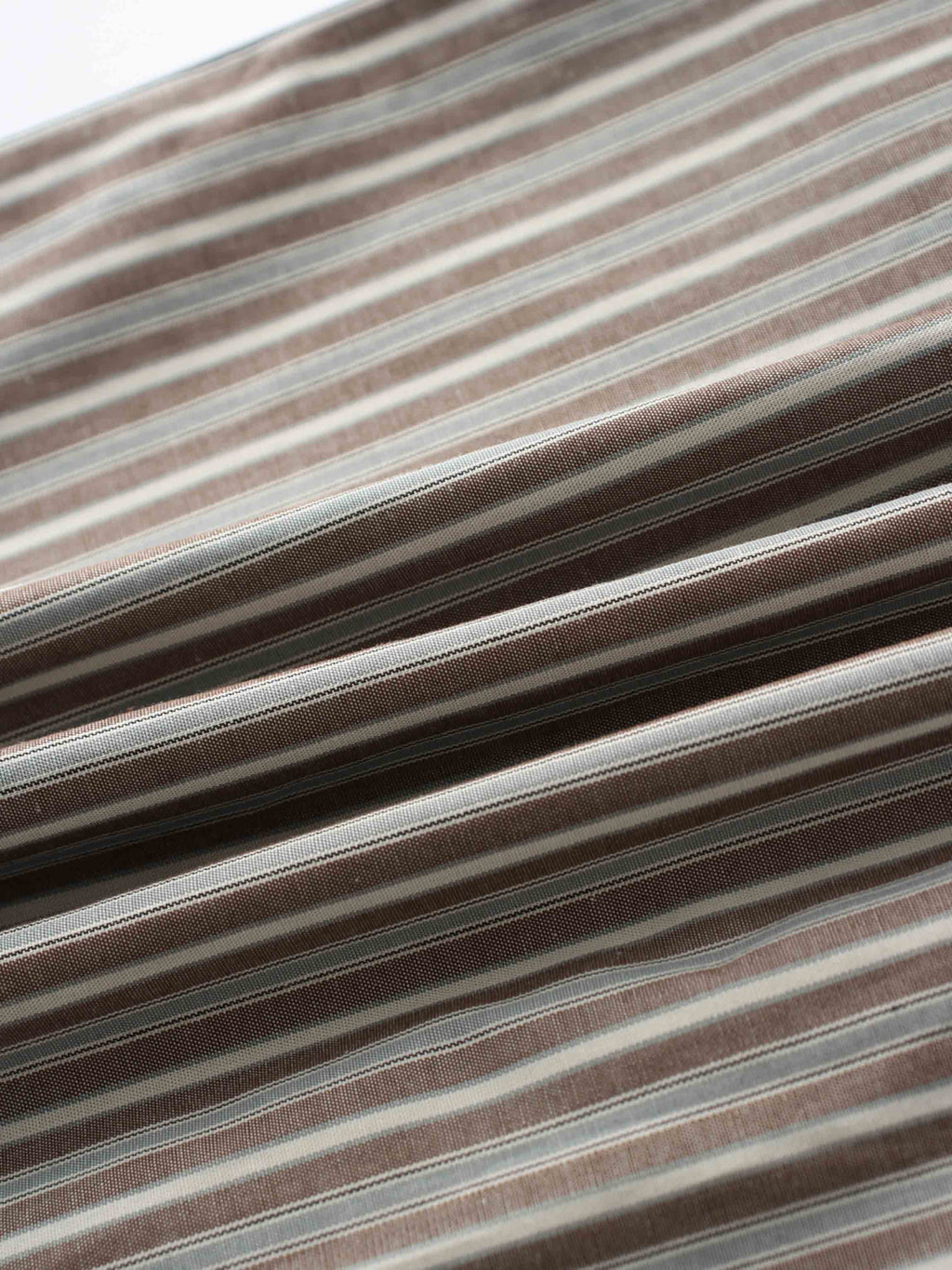 Mix Pinstripe Button Down Shirt-Khaki Stripe