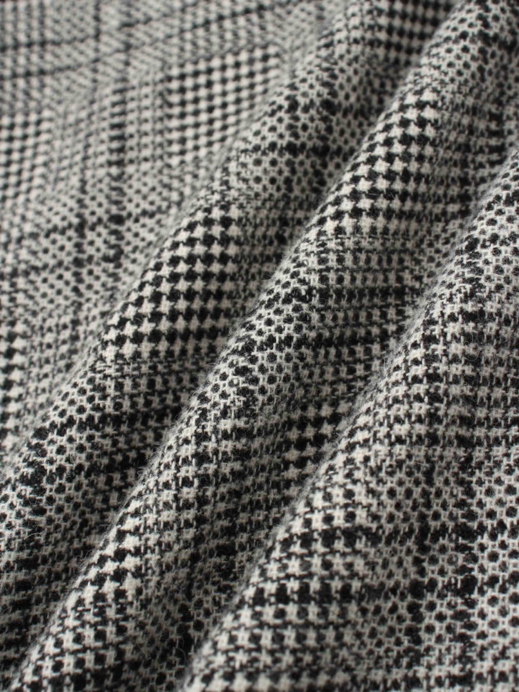 Front Pleat Square Neck Dress-Black/White Plaid