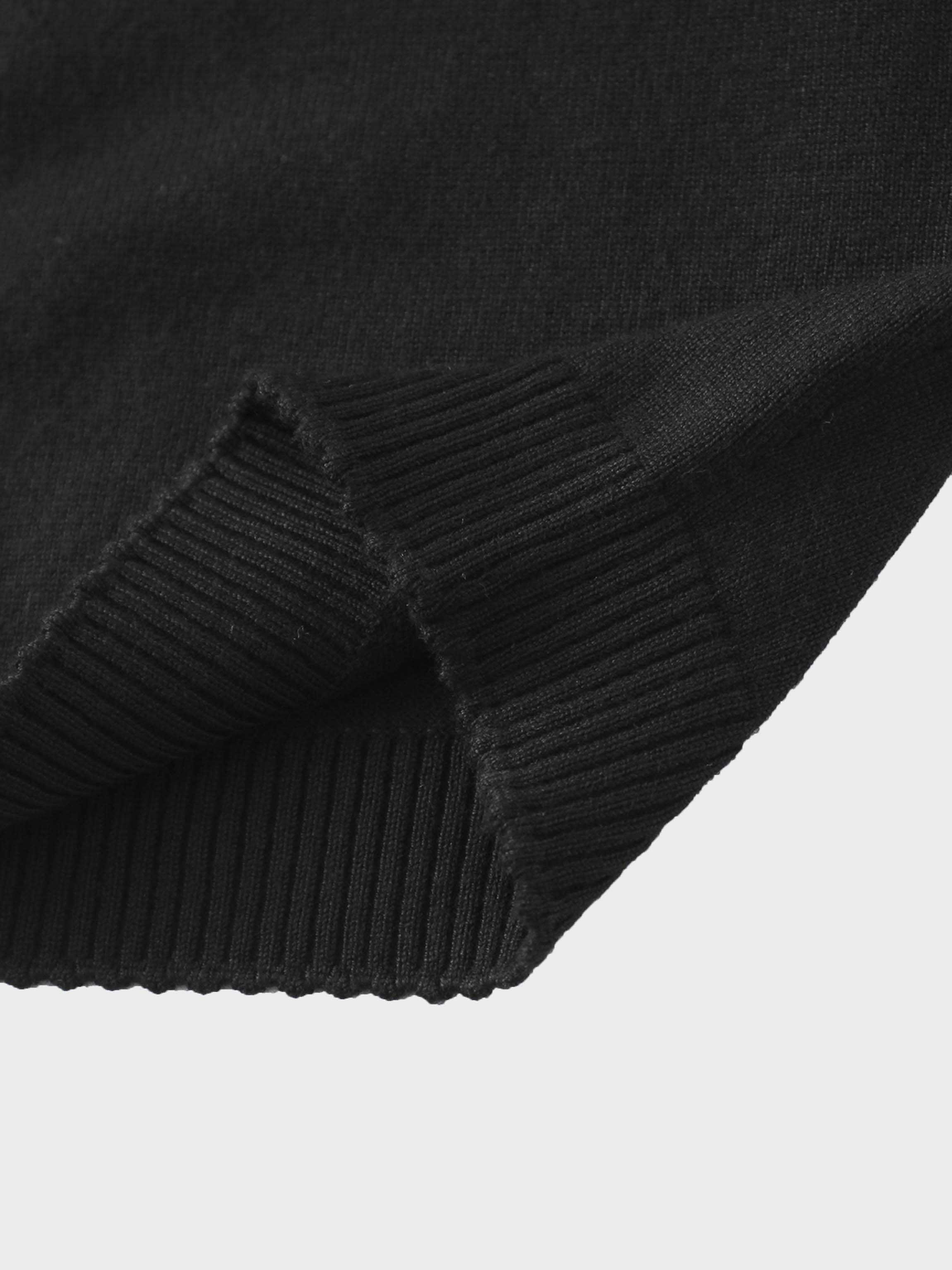 Embellished Cluster Crop Cardigan-Black