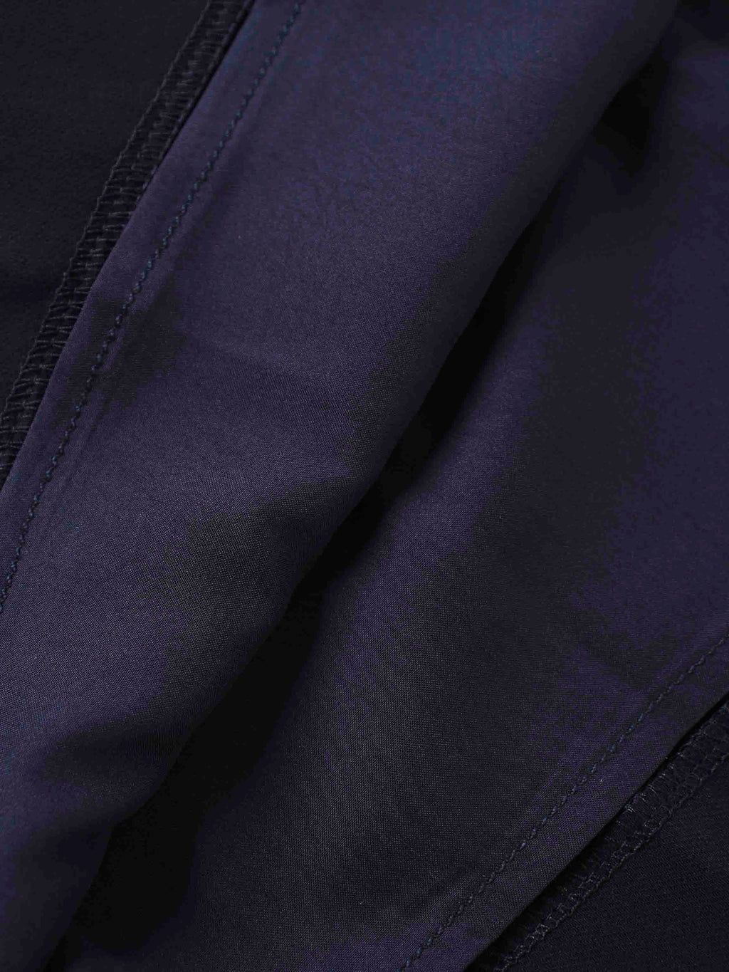 Side Pleat A-Line Short Skirt-Navy