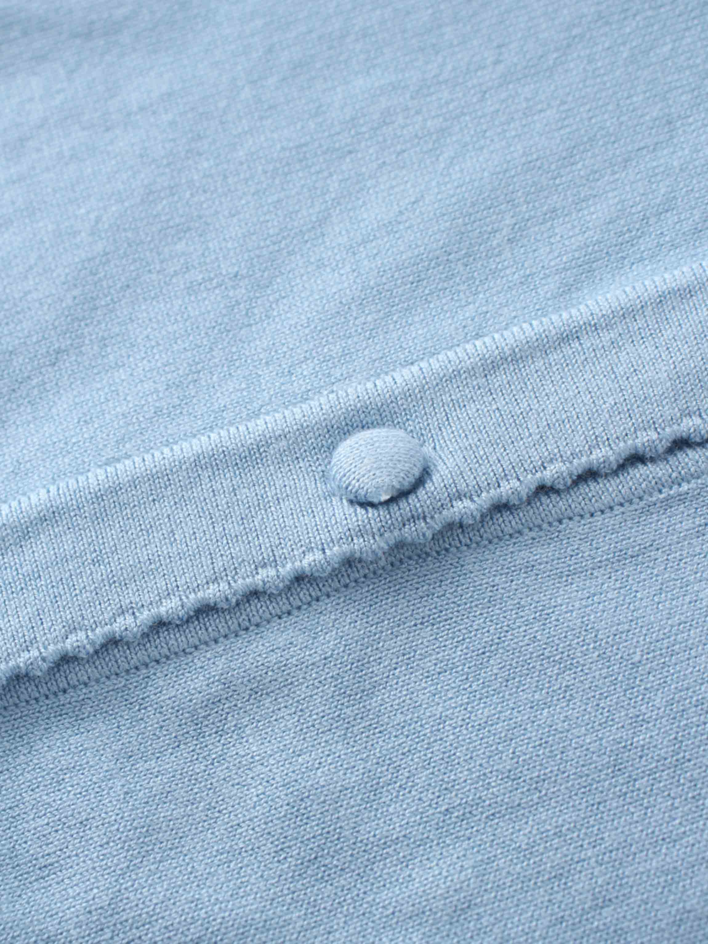 Embellished Cluster Crop Cardigan-Light Blue