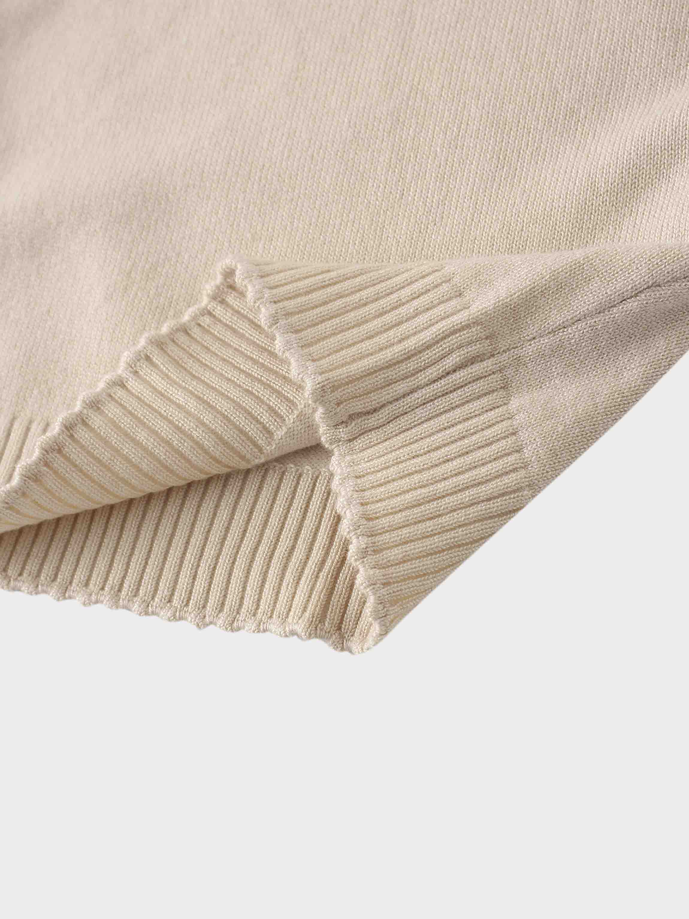 Embellished Cluster Crop Cardigan-Vanilla