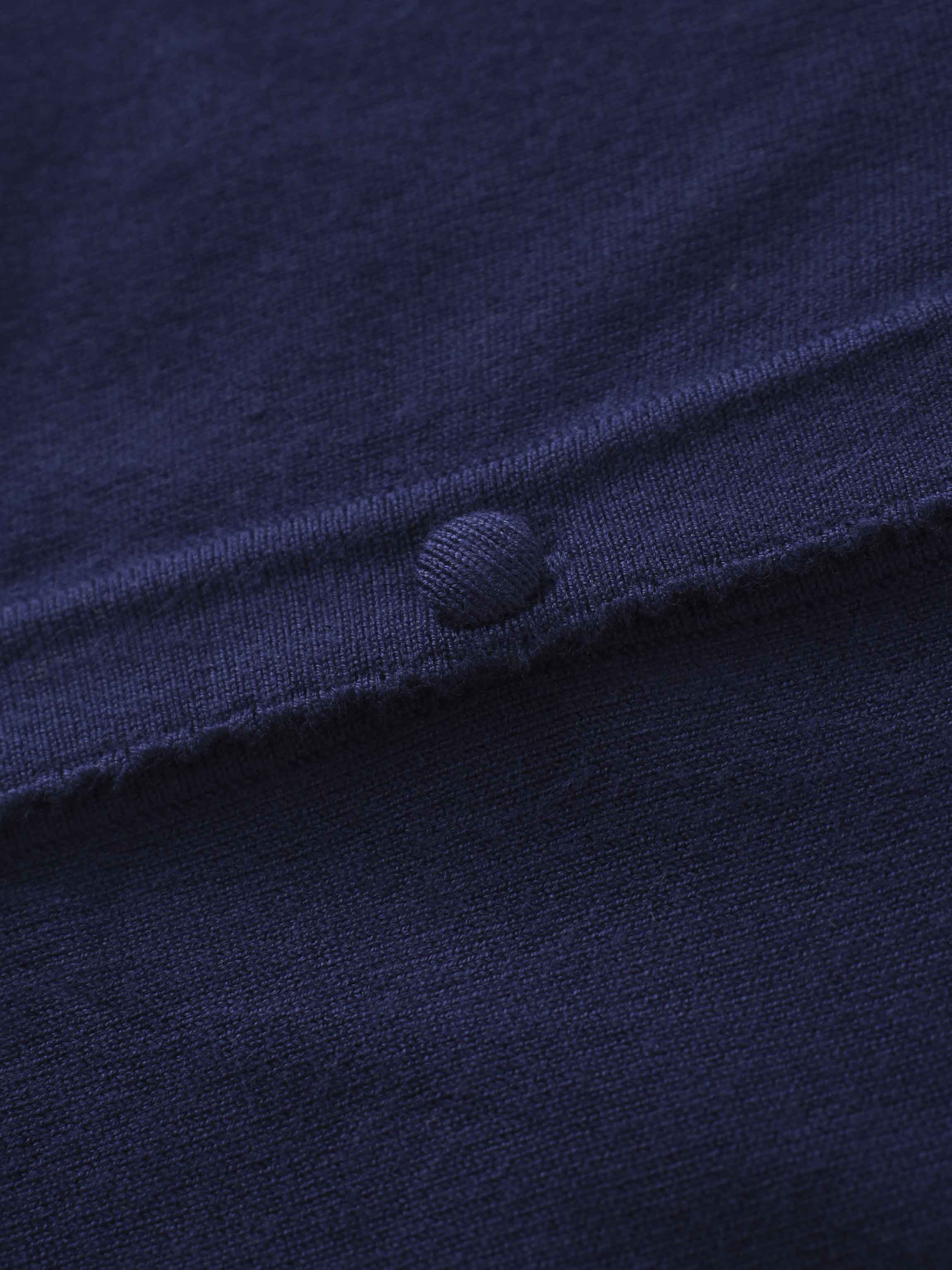 Embellished Cluster Crop Cardigan-Navy