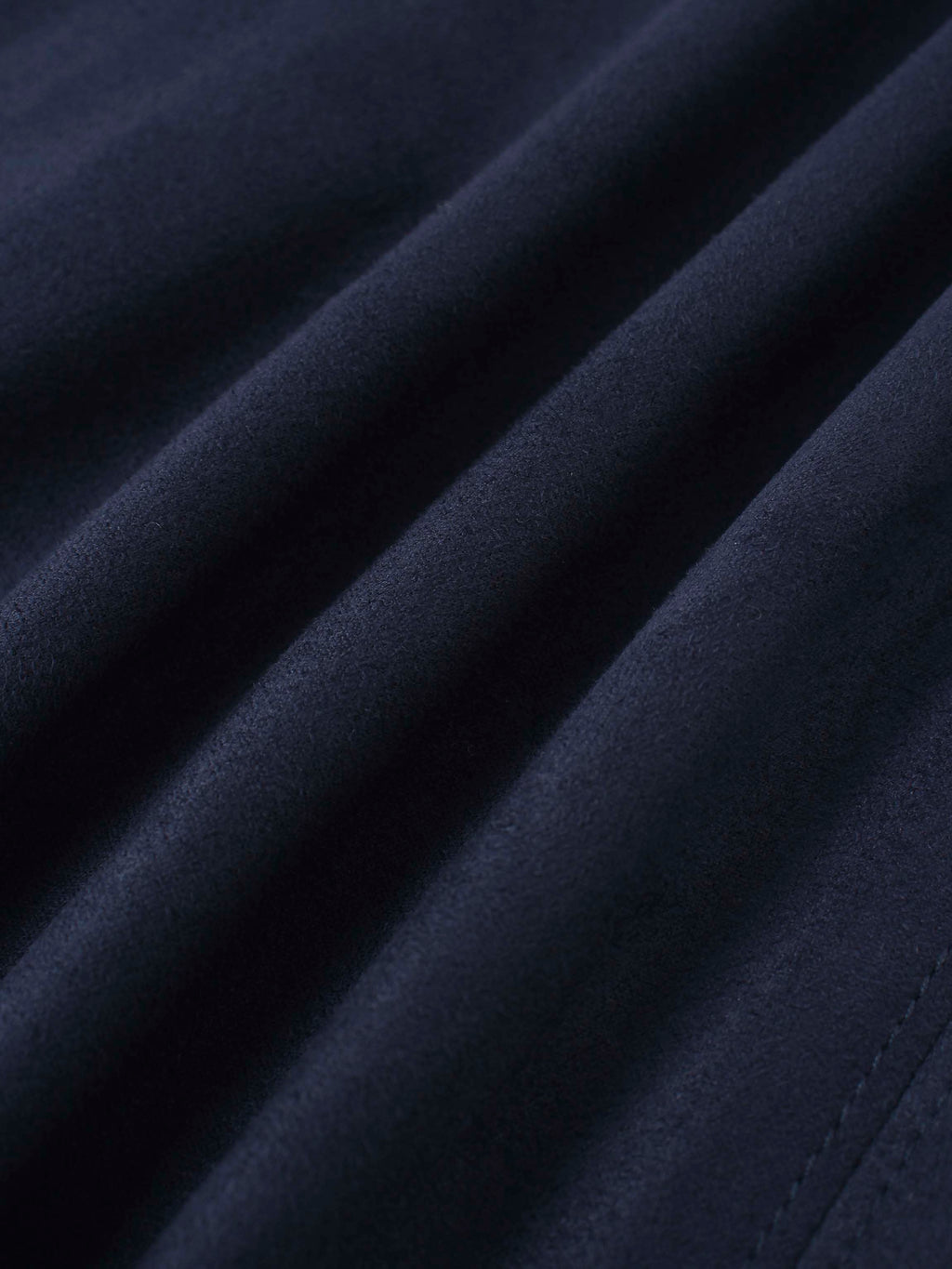 Suede Trumpet Skirt-Navy