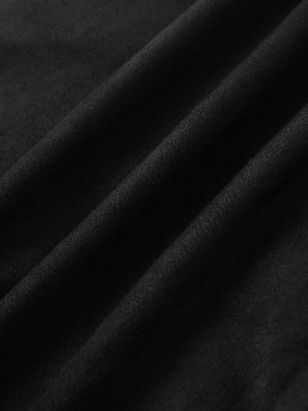 Suede Trumpet Skirt-Black