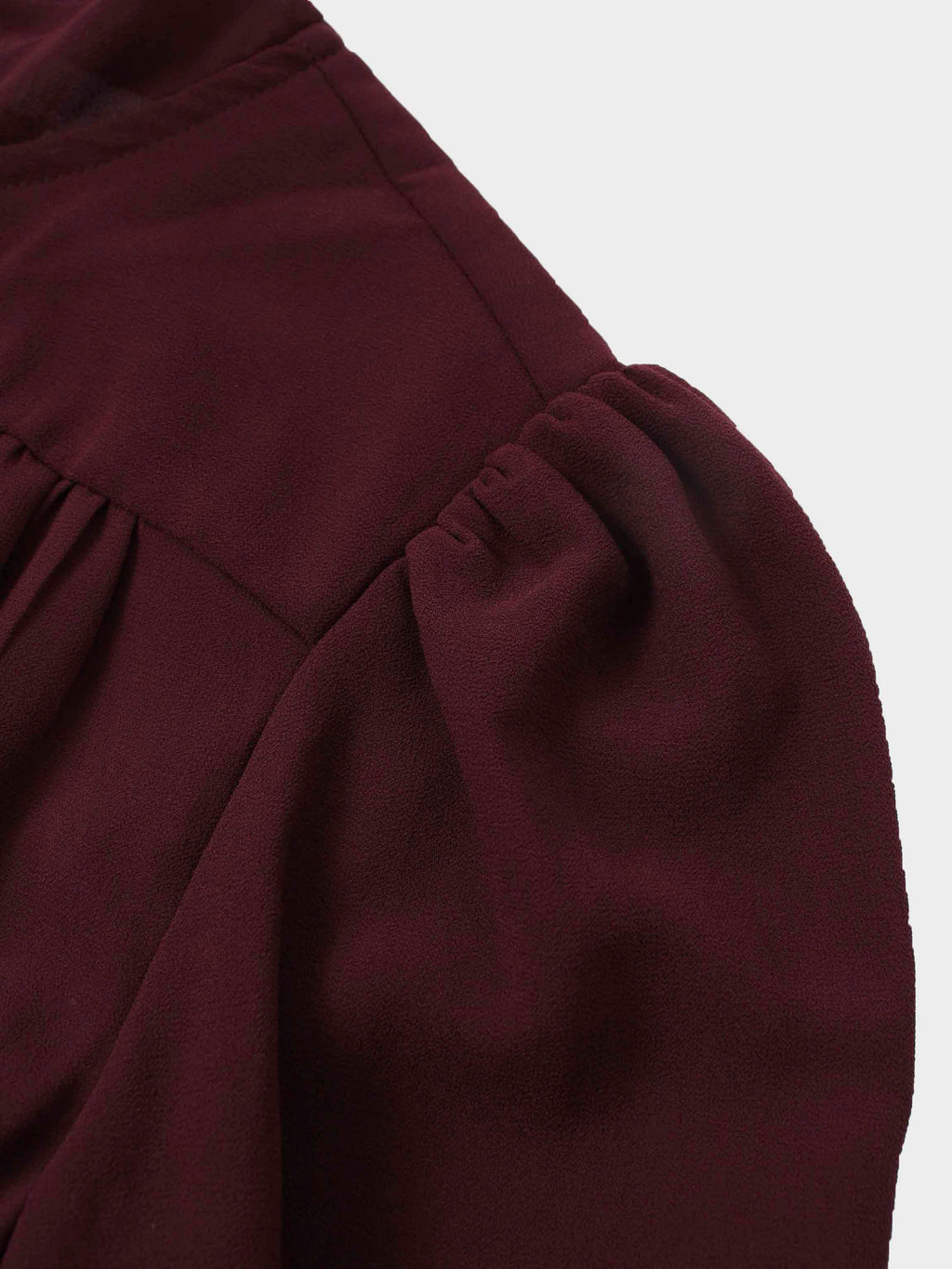 Asymmetrical Bottom Belted Dress-Burgundy