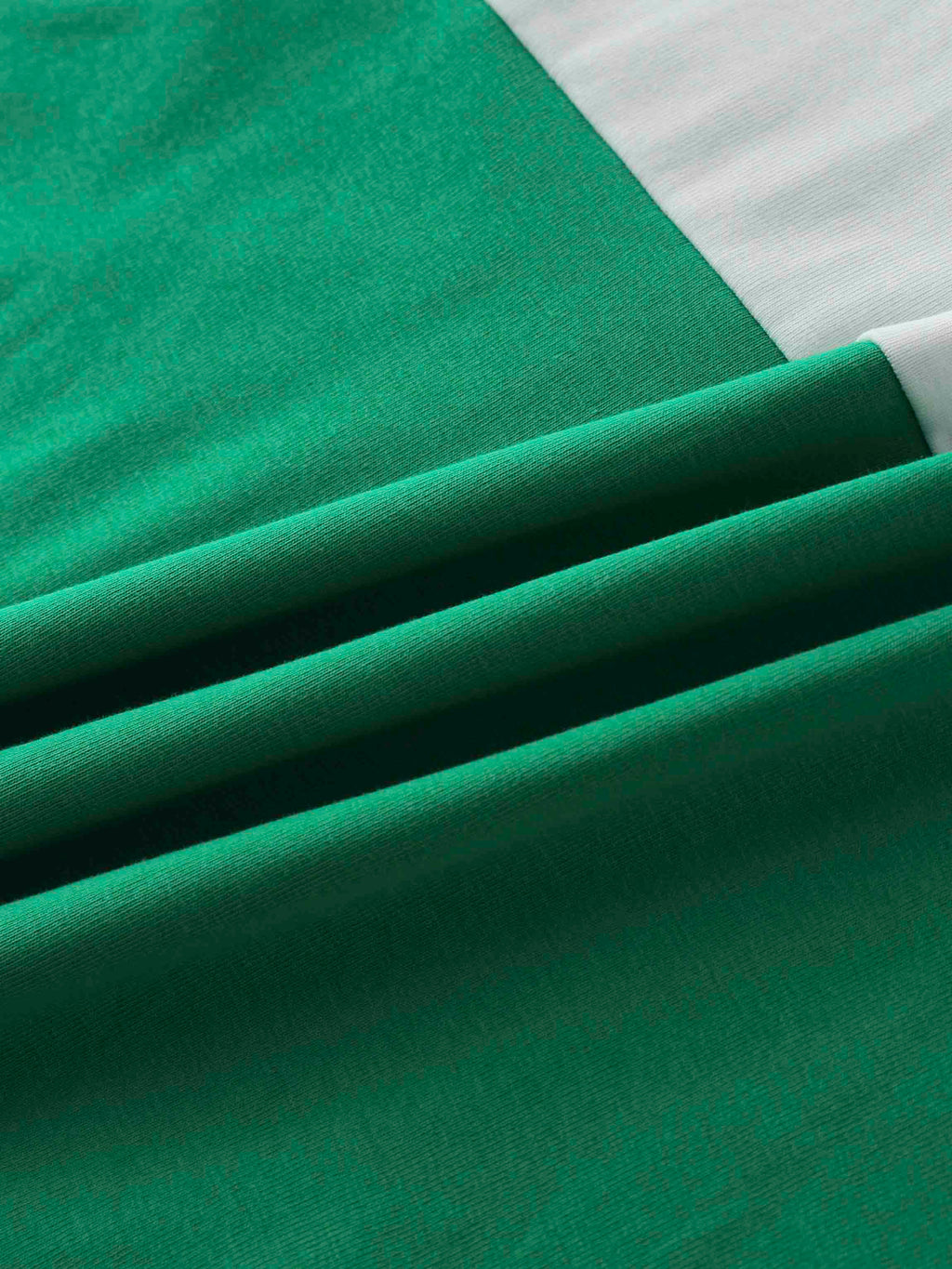 Wide Stripe Bomber Tee-Kelley Green/White