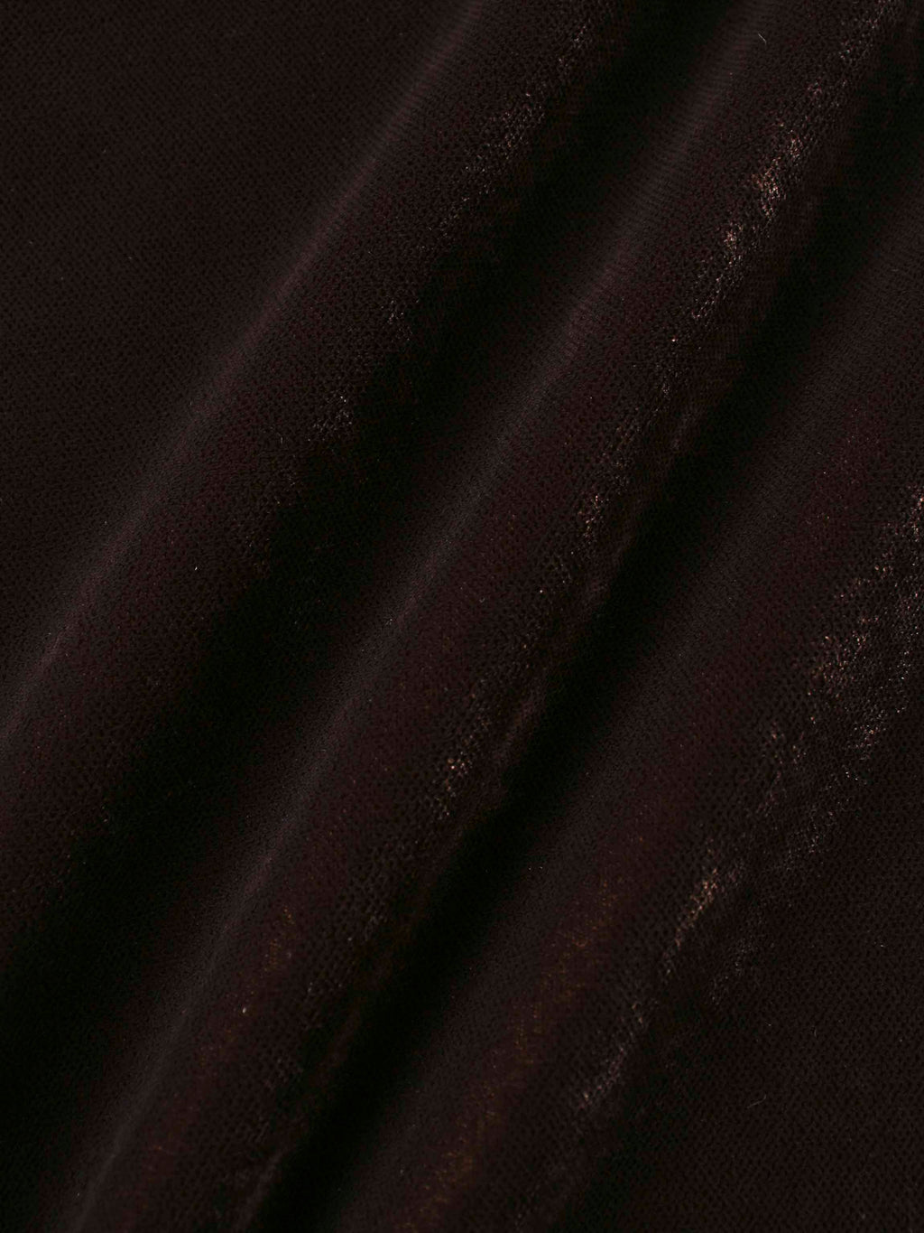 Lace Inlay Velvet Dress-Brown