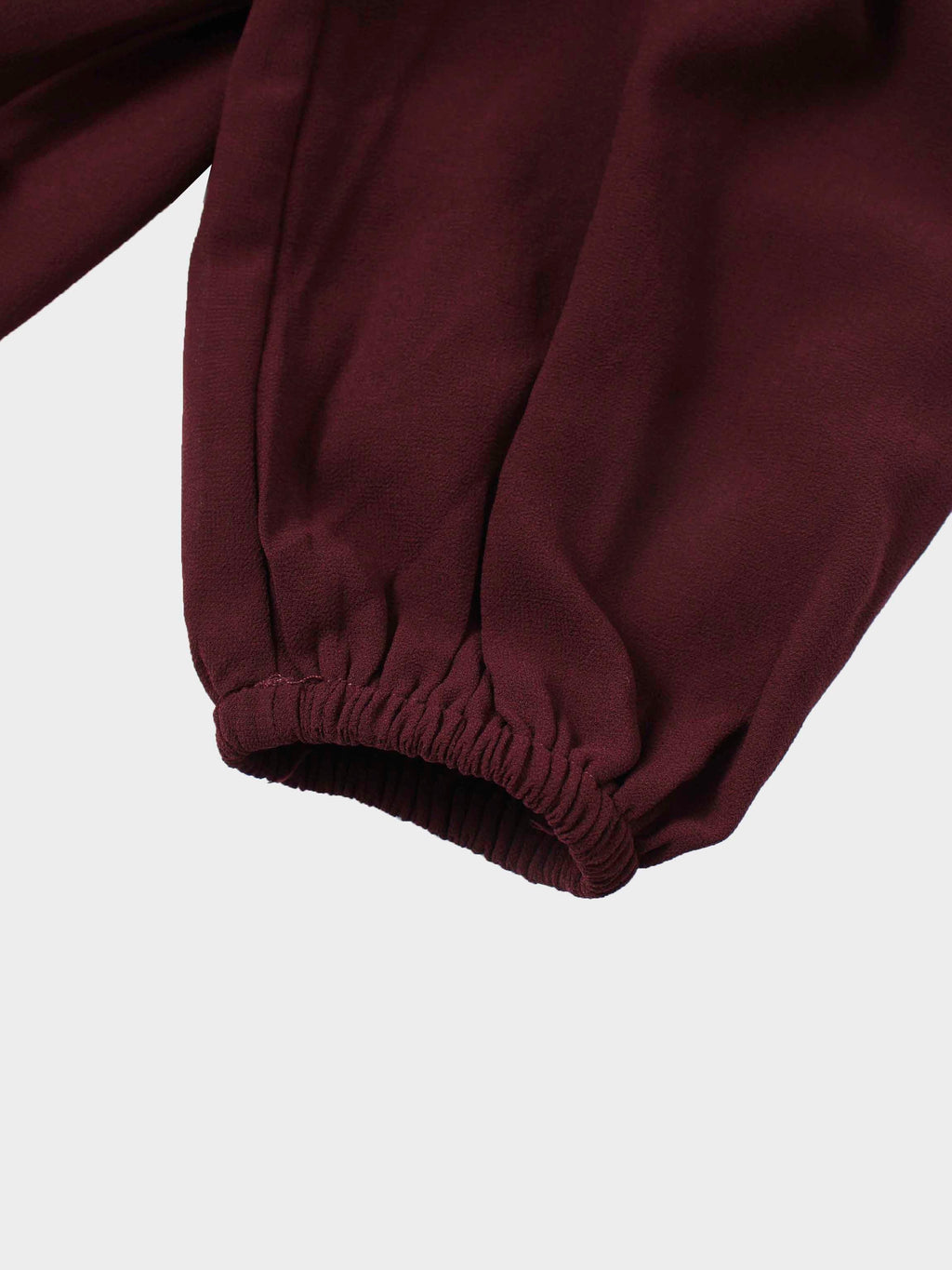 Asymmetrical Bottom Belted Dress-Burgundy