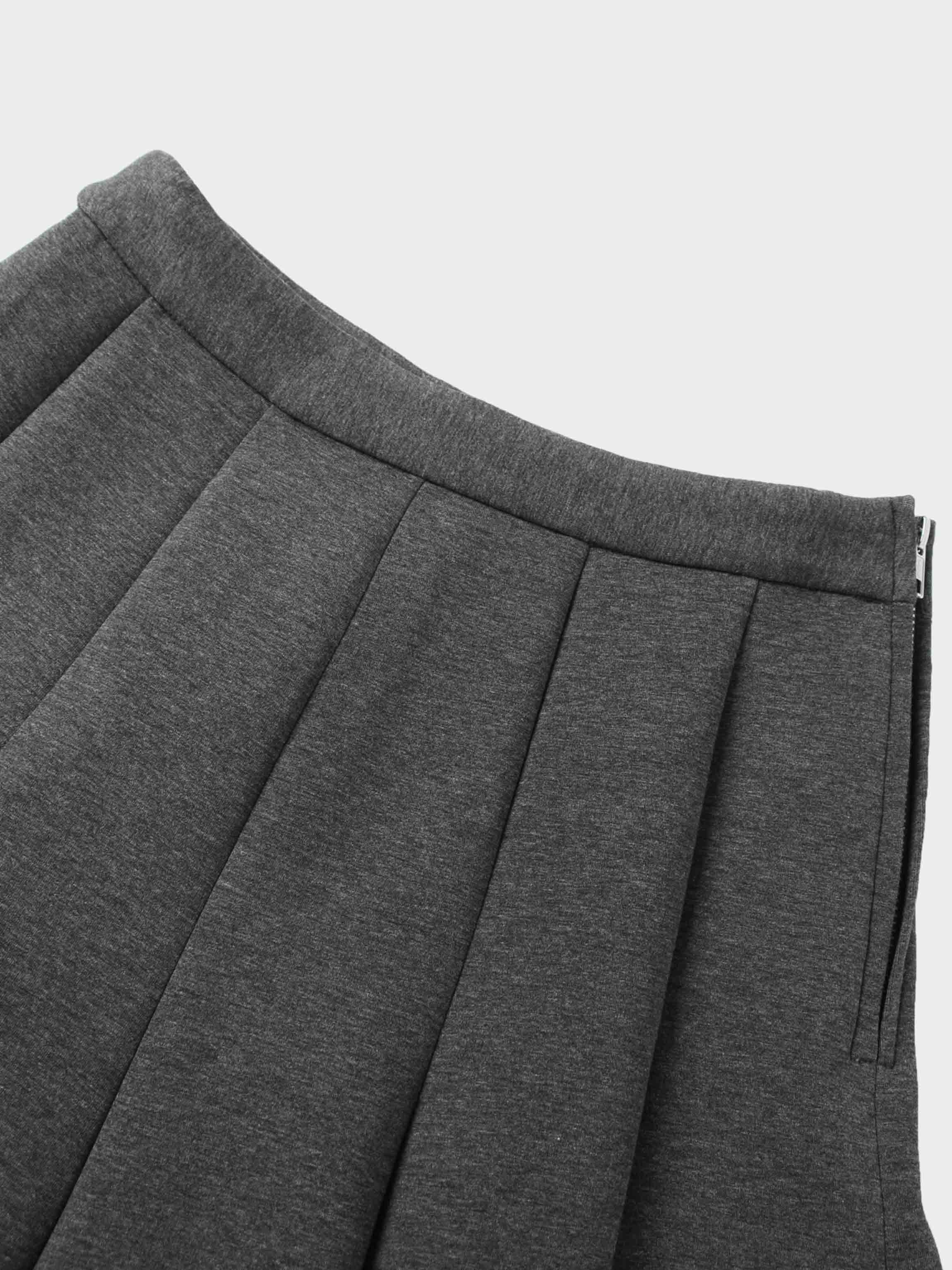Short Flare Skirt 26"-Grey