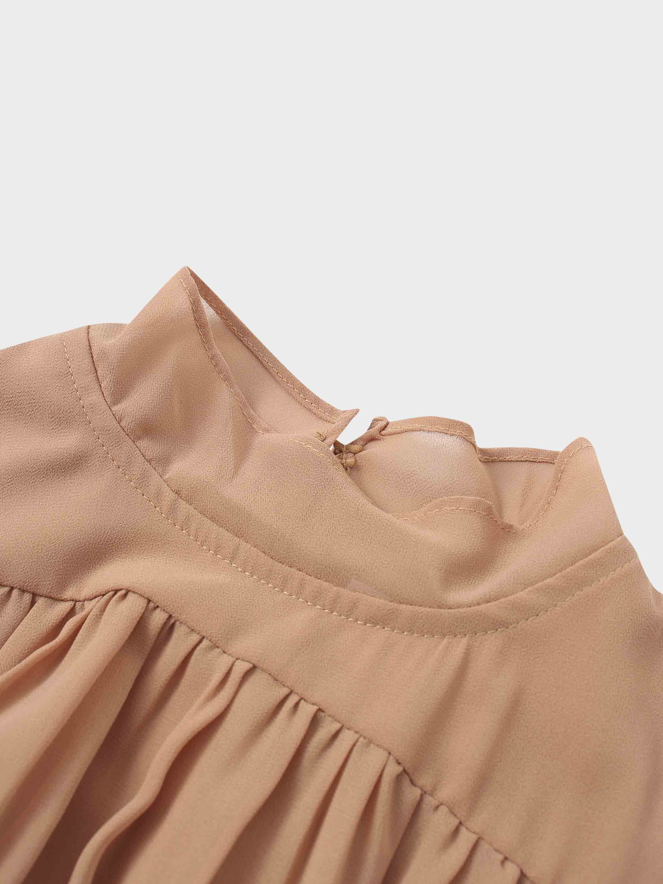 Asymmetrical Bottom Belted Dress-Mocha