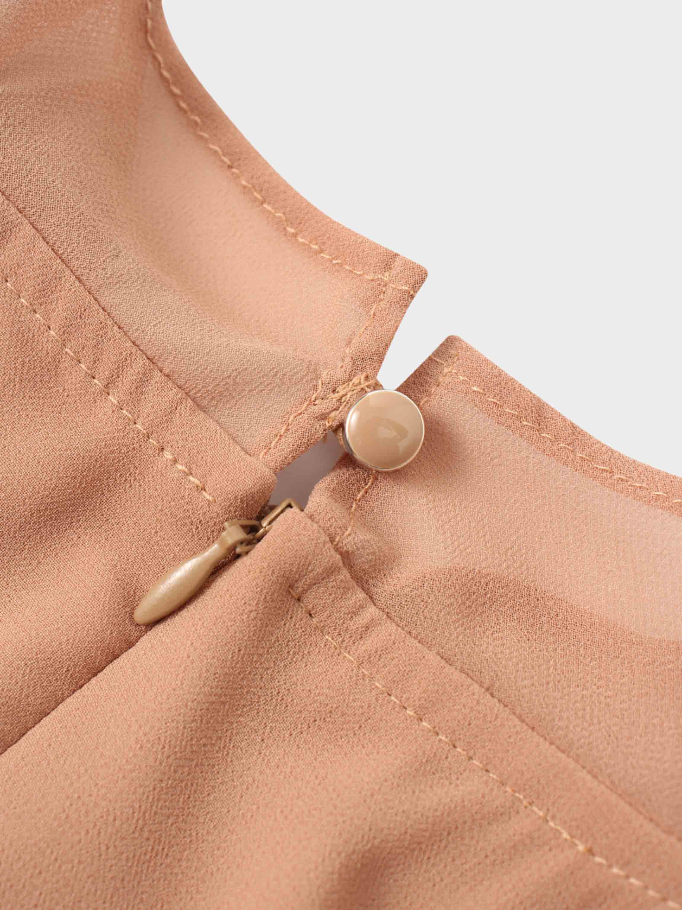 Asymmetrical Bottom Belted Dress-Mocha