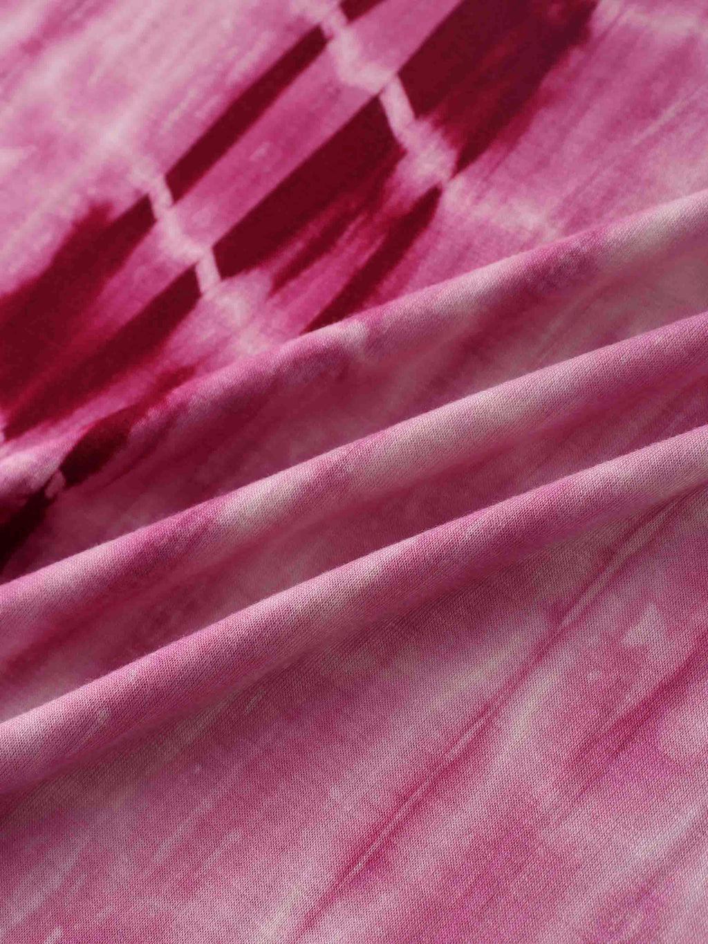 Tie Dye Crew Neck T-Shirt-Pink