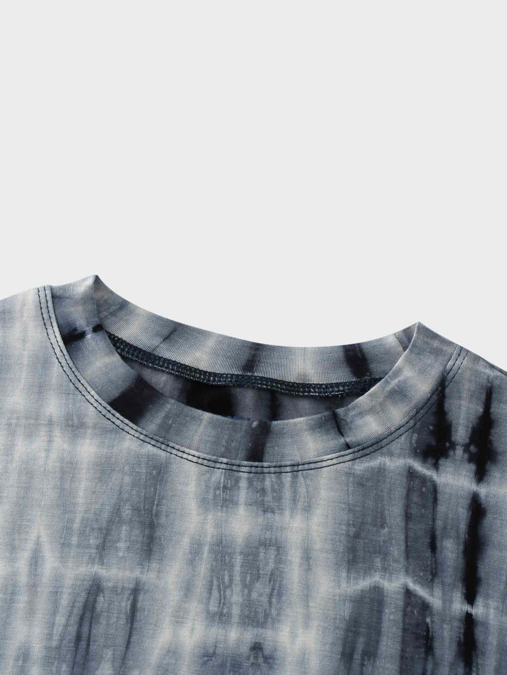 Tie Dye Crew Neck T-Shirt-Blue