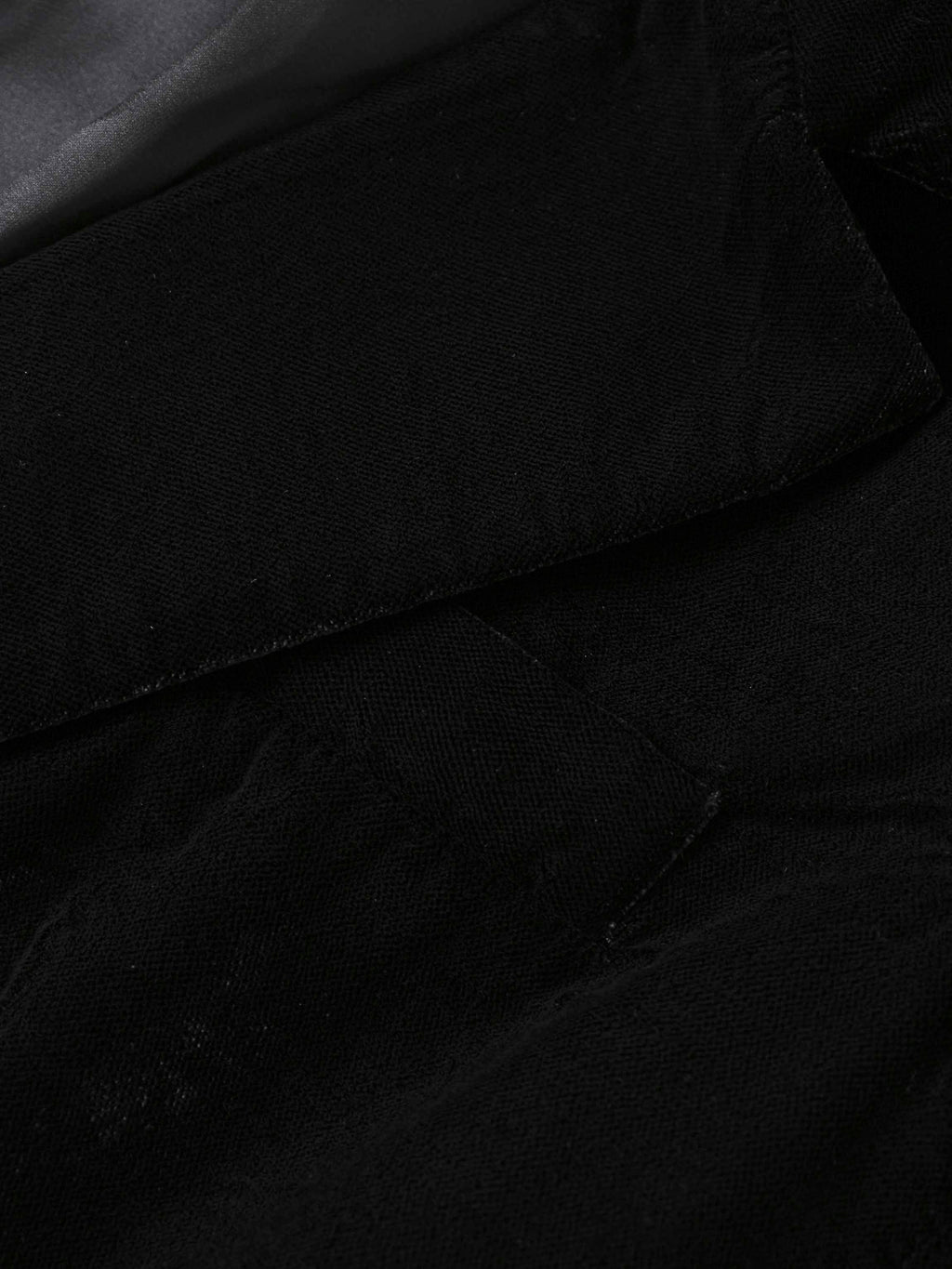 Embellished Velvet Blazer-Black