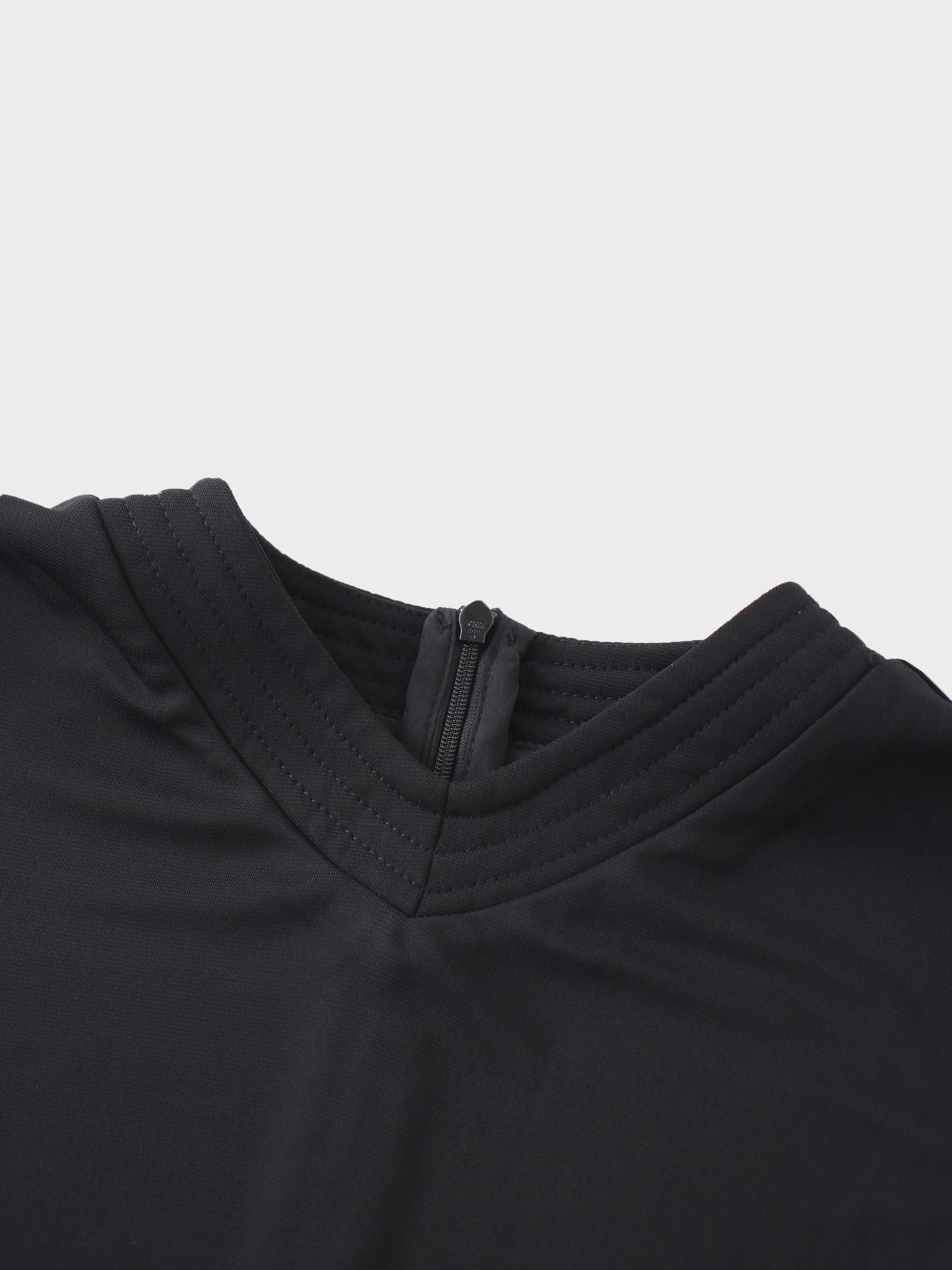 Princess Stitched High V top-Black