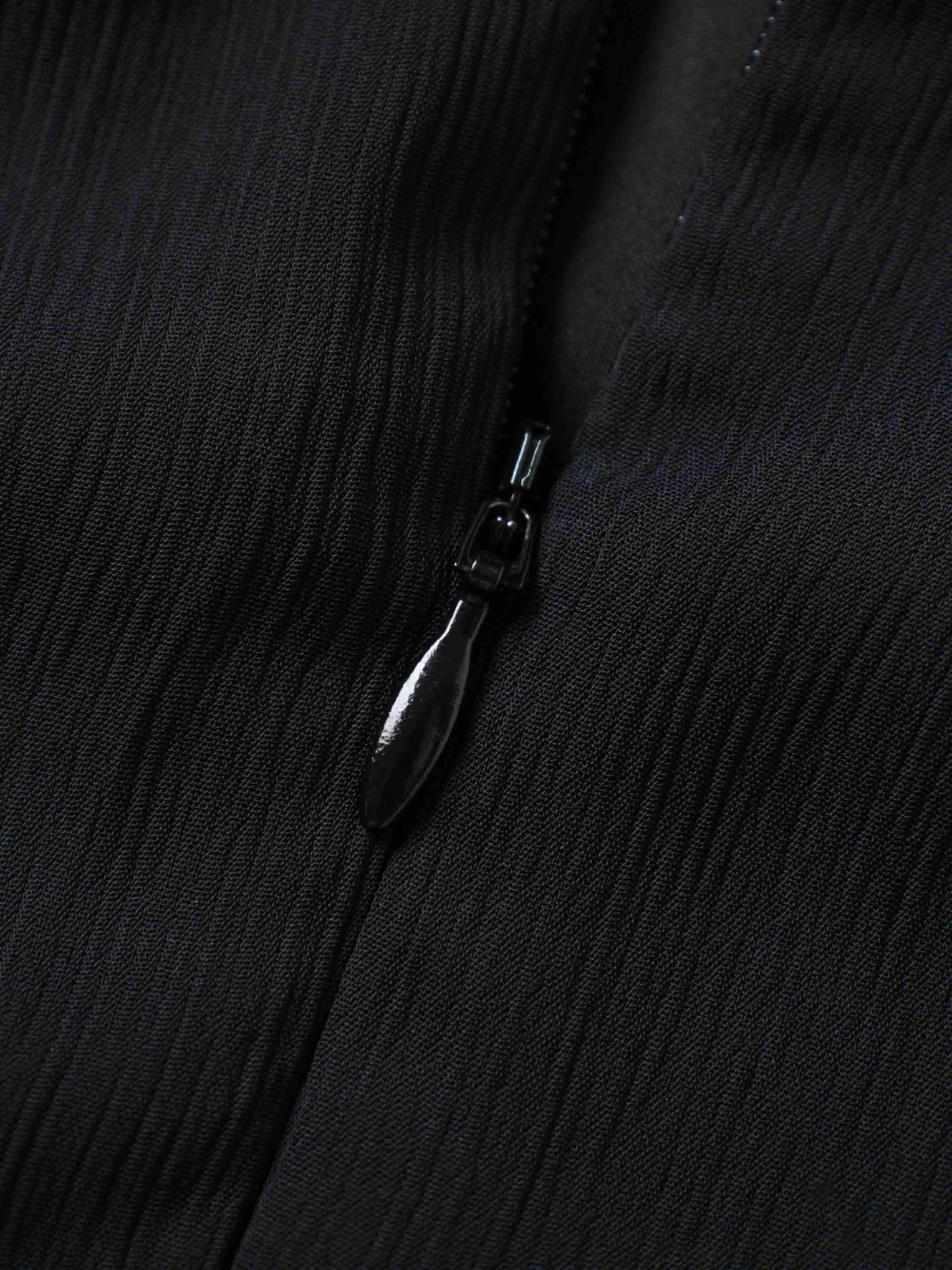 Tiered Dress-Black/Navy