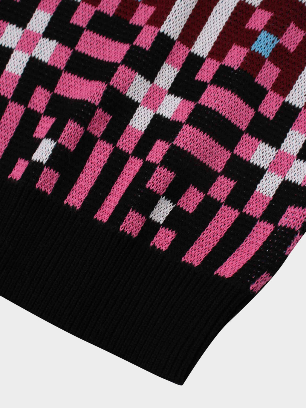Geometric Design Sweater-Pink
