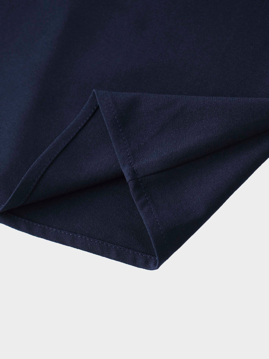 Side Button Yoke Skirt-Navy