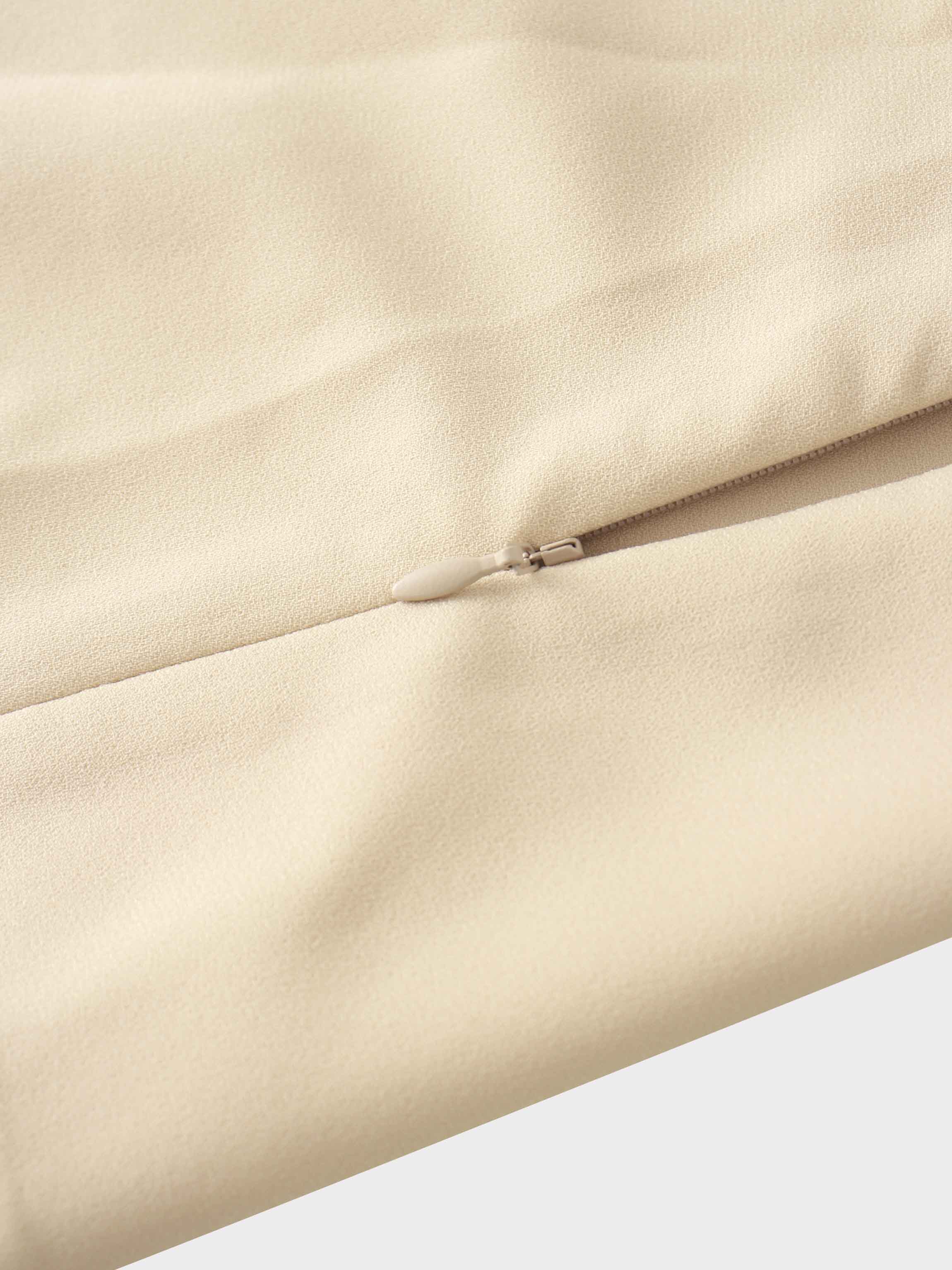 Side Button Yoke Skirt-Bone