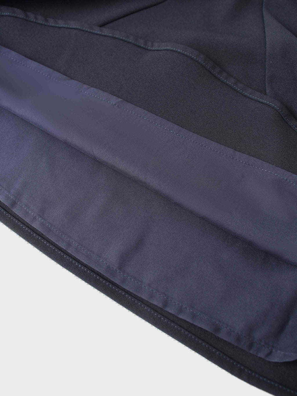 Straight Kick Pleat Maxi Skirt-Navy