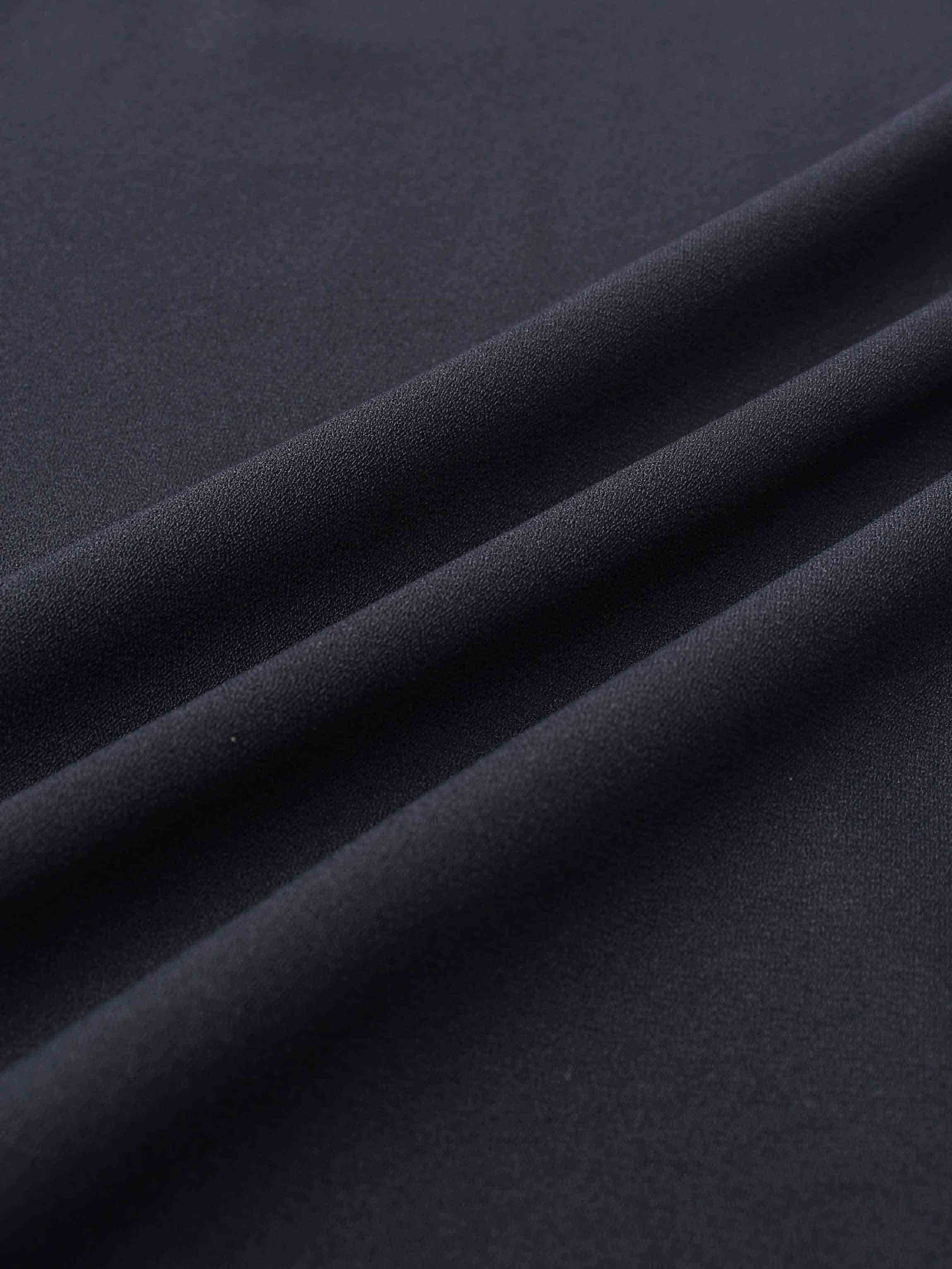 Straight Kick Pleat Maxi Skirt-Navy