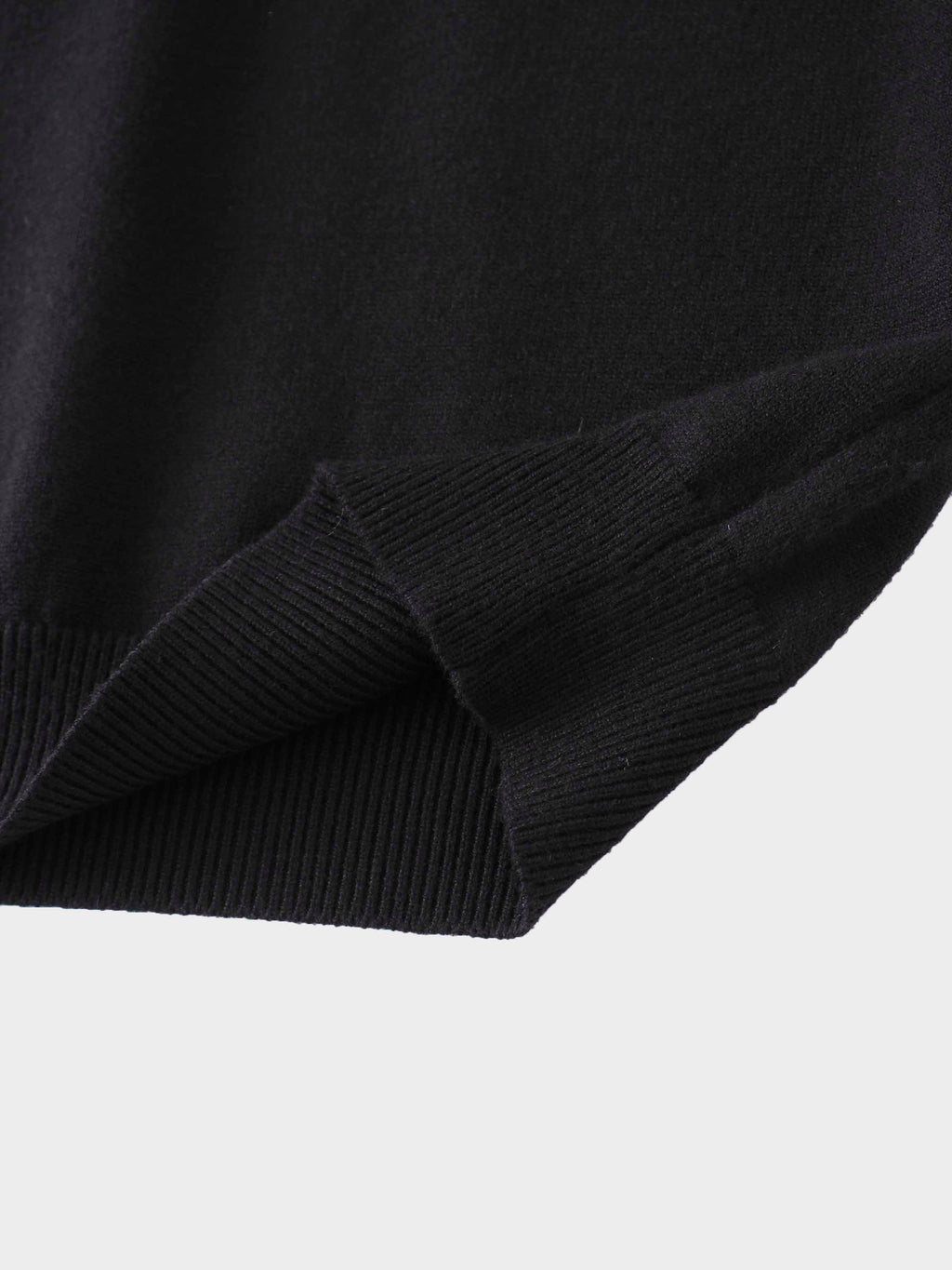 Embellished Crew Sweater-Black