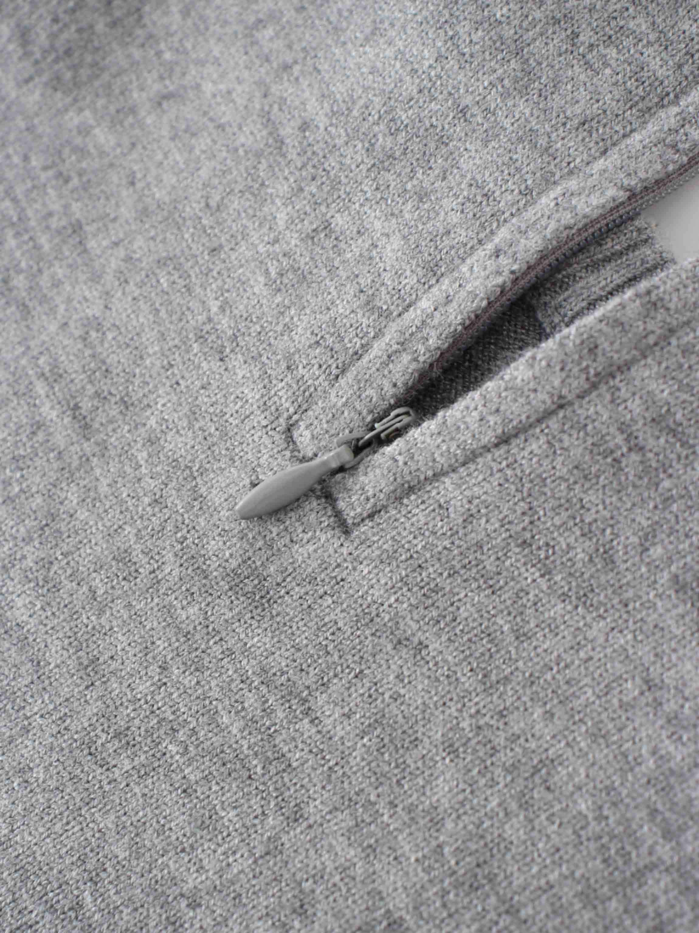 Embellished Crew Sweater-Grey