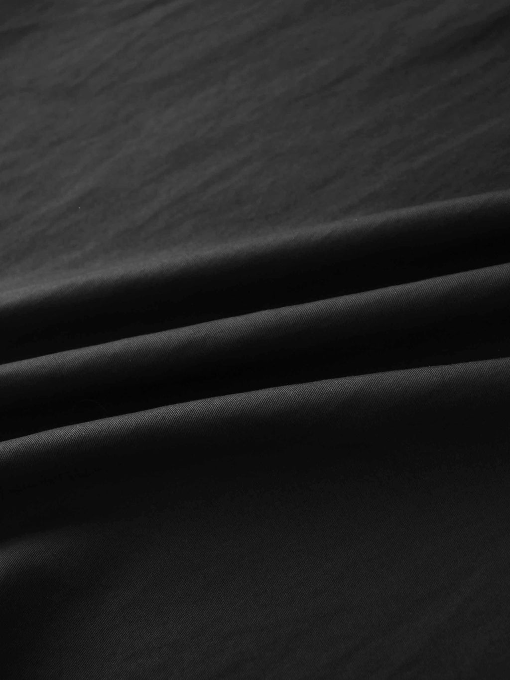 Drawstring Circle Skirt-Black