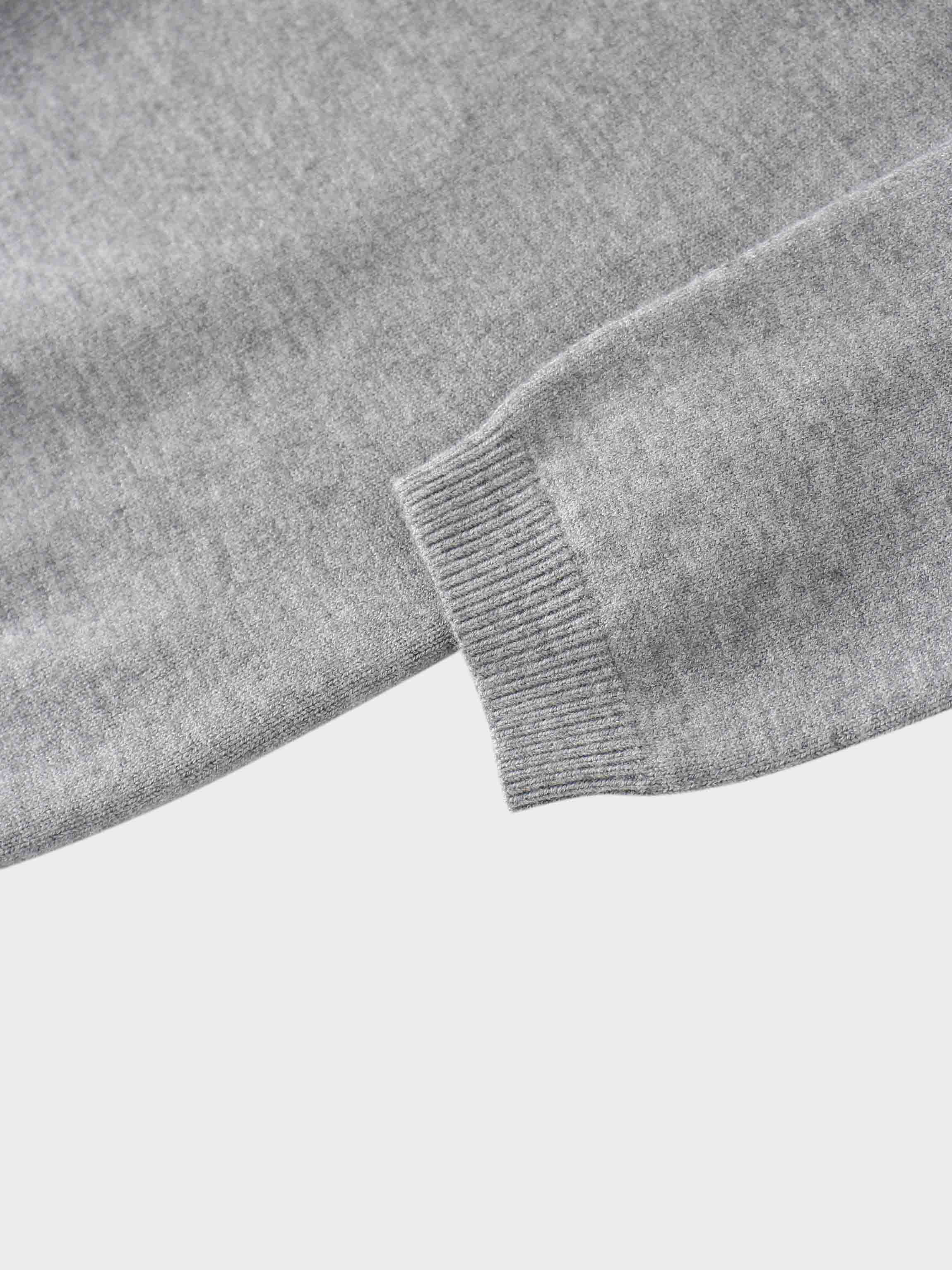 Embellished Crew Sweater-Grey