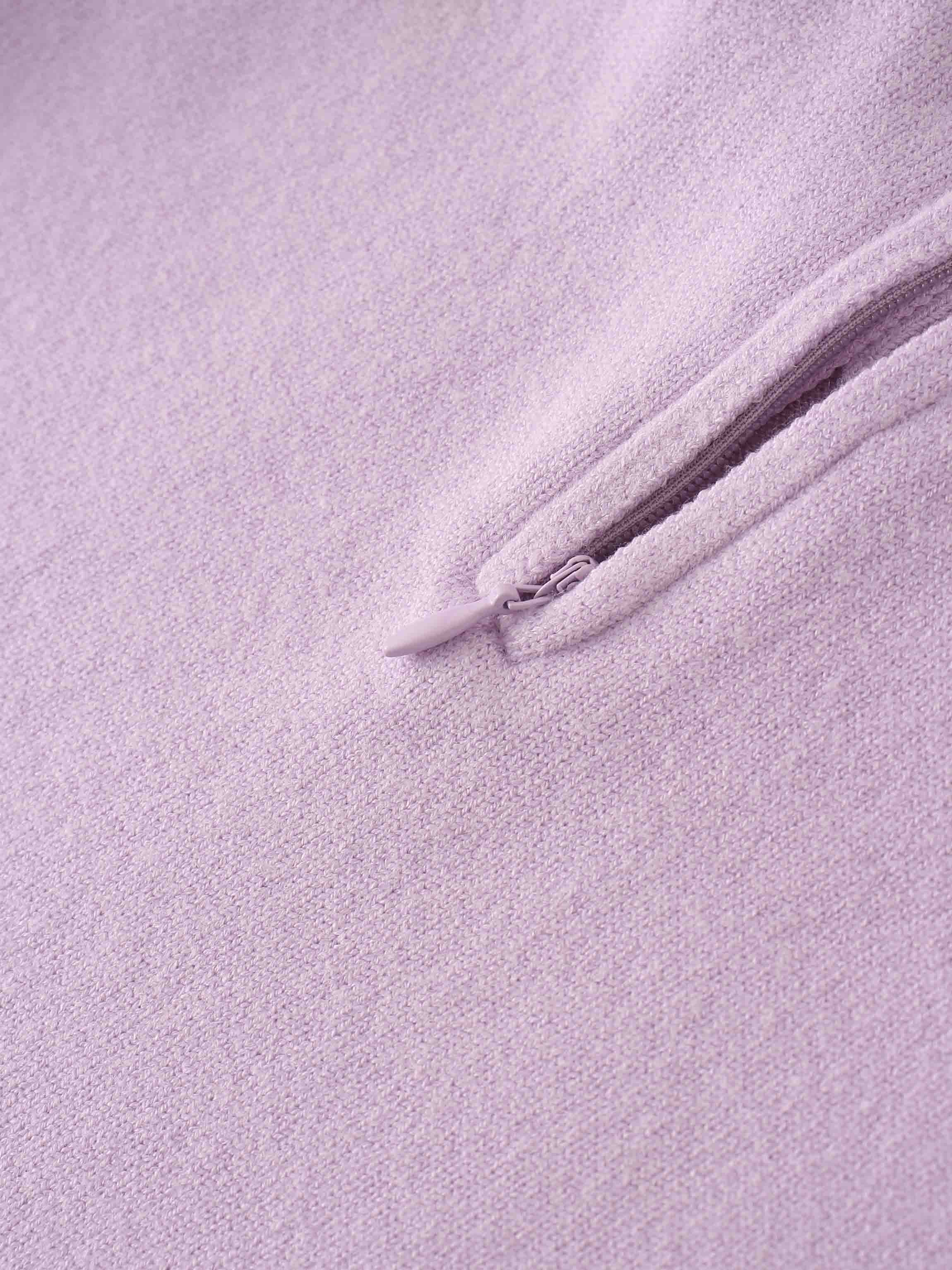 Embellished Crew Sweater-Lilac